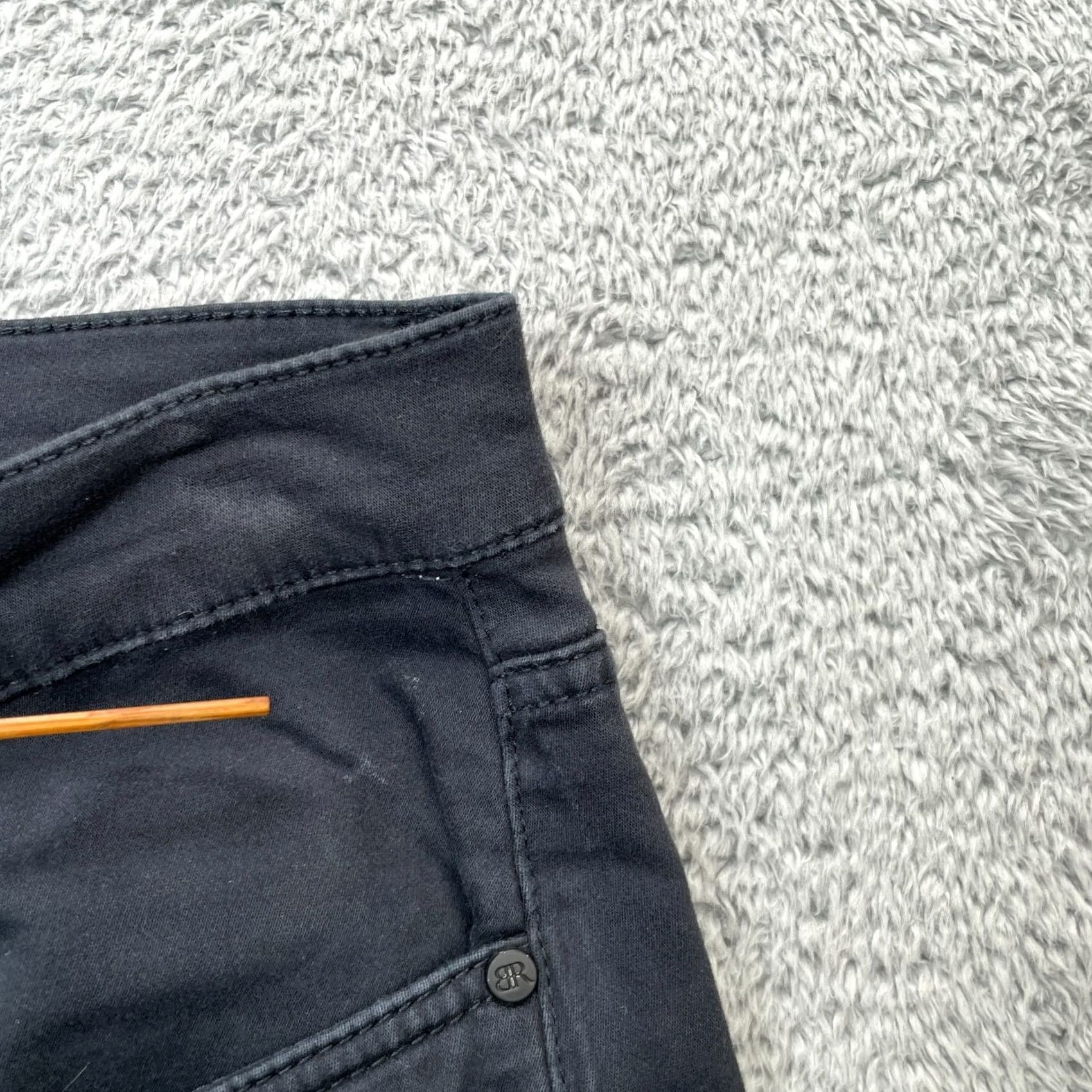 Banana Republic Banana Republic Jeans Mens 36x32 Black Straight Leg Cotton Denim Dark Wash Regular Inseam 29 5-Pocket Size US 40 / EU 56 - 6 Thumbnail