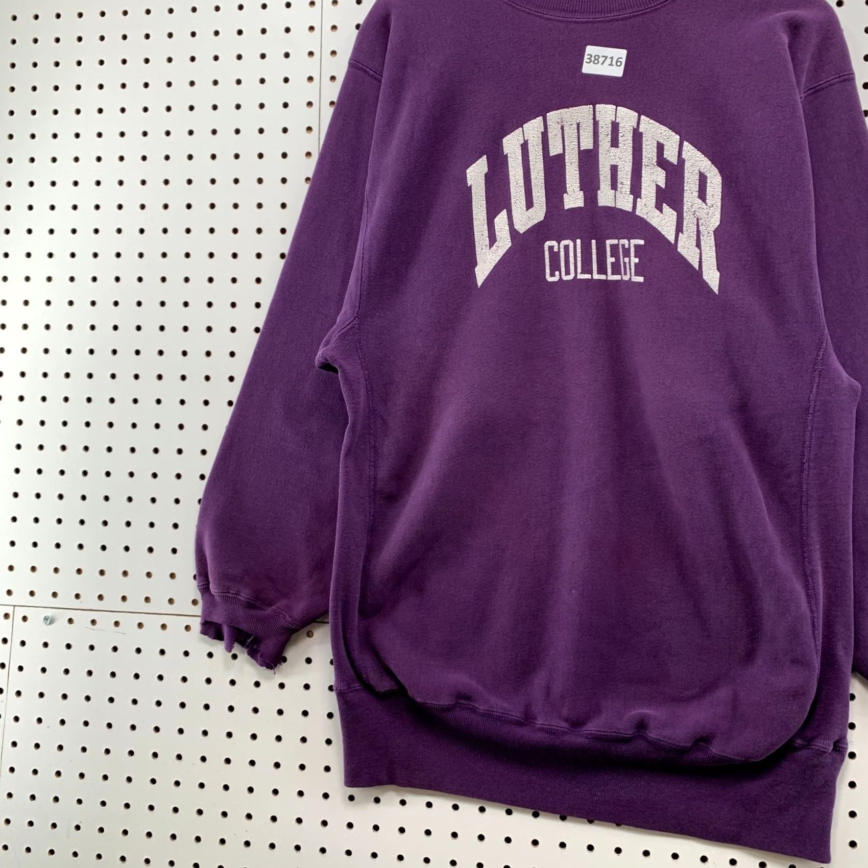 Champion VINTAGE 90s Luther College Sweatshirt Mens 2XL Purple Reverse Weave USA Size US XXL / EU 58 / 5 - 5 Thumbnail