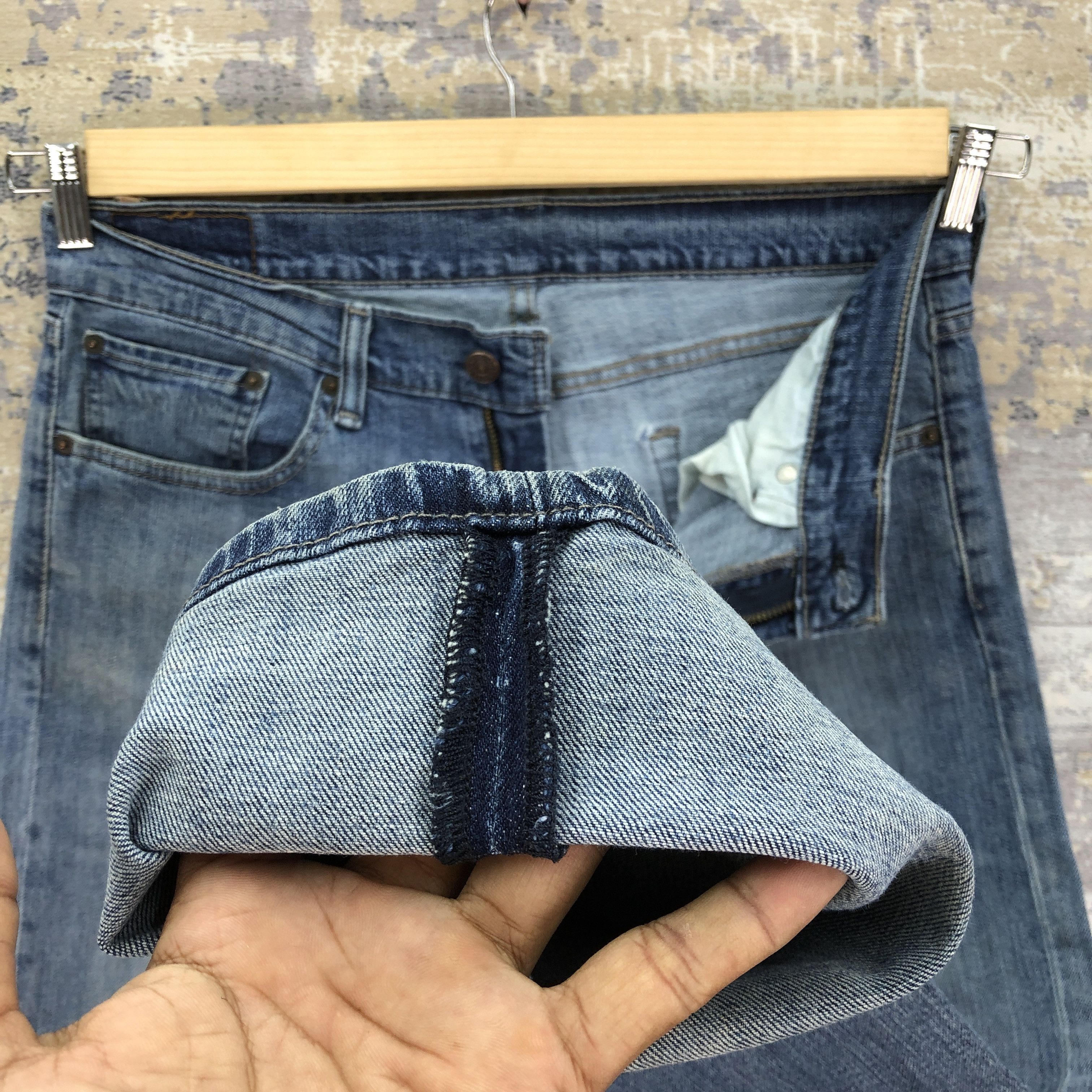 Levi's Vintage Y2K Levis Faded Jeans Levi's 505 Light Wash Denim Size US 32 / EU 48 - 5 Thumbnail