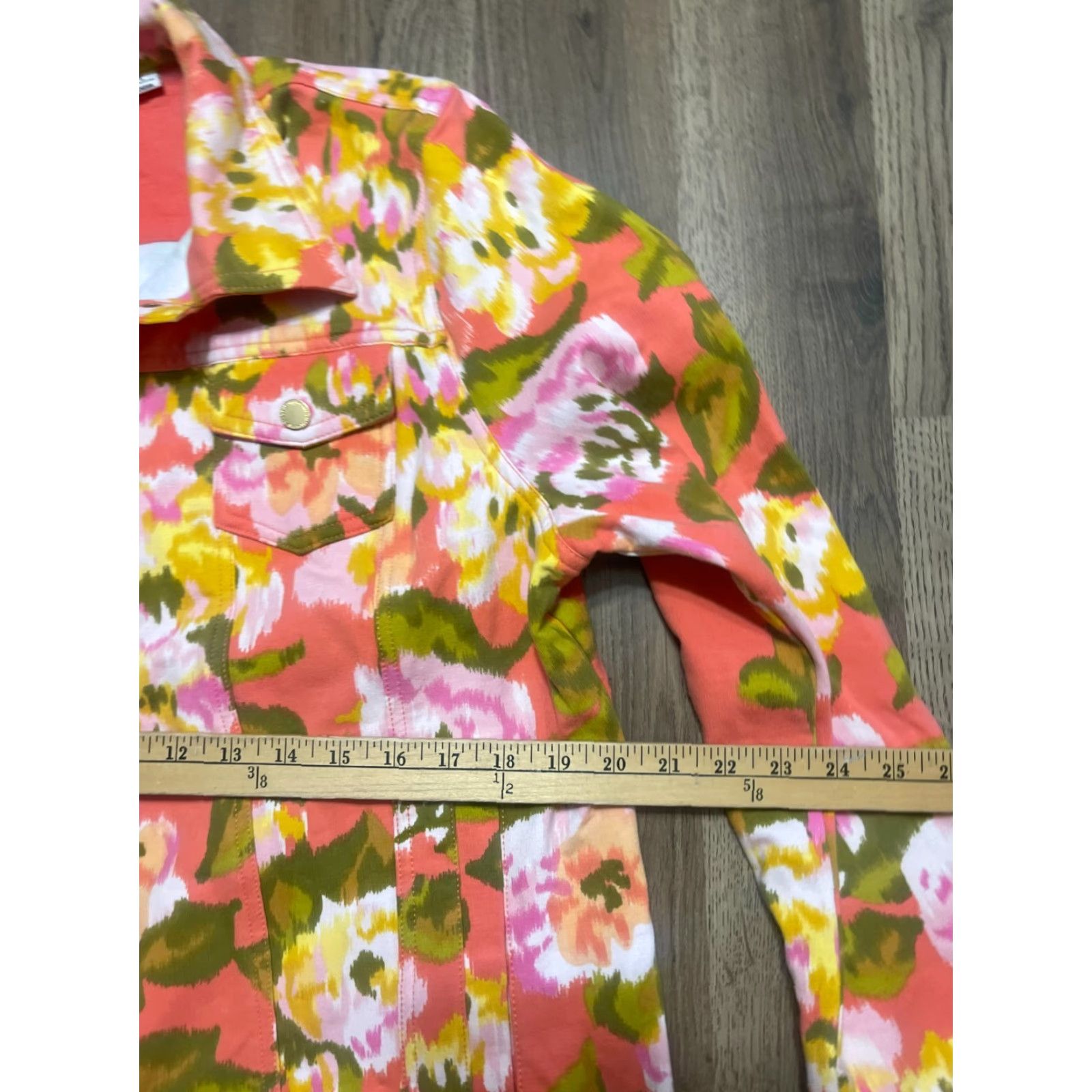Isaac Mizrahi Isaac Mizrahi Live Jacket Women's Large Multicolor Floral Button Up Dress? Wait. Size L / US 10 / IT 46 - 7 Thumbnail