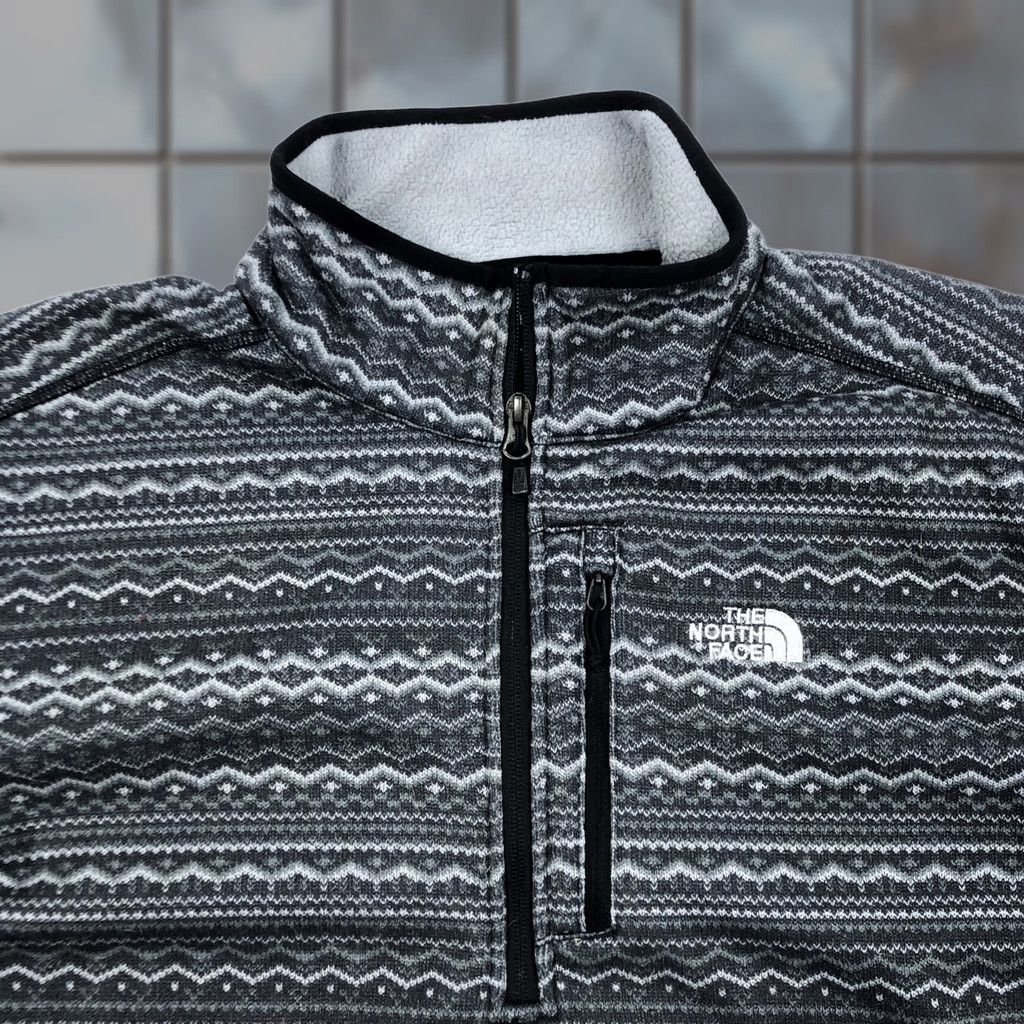 The North Face The North Face Men's Gray Fair Isle Aztec 1/4 Zip Fleece Jacket L Size US L / EU 52-54 / 3 - 1 Thumbnail