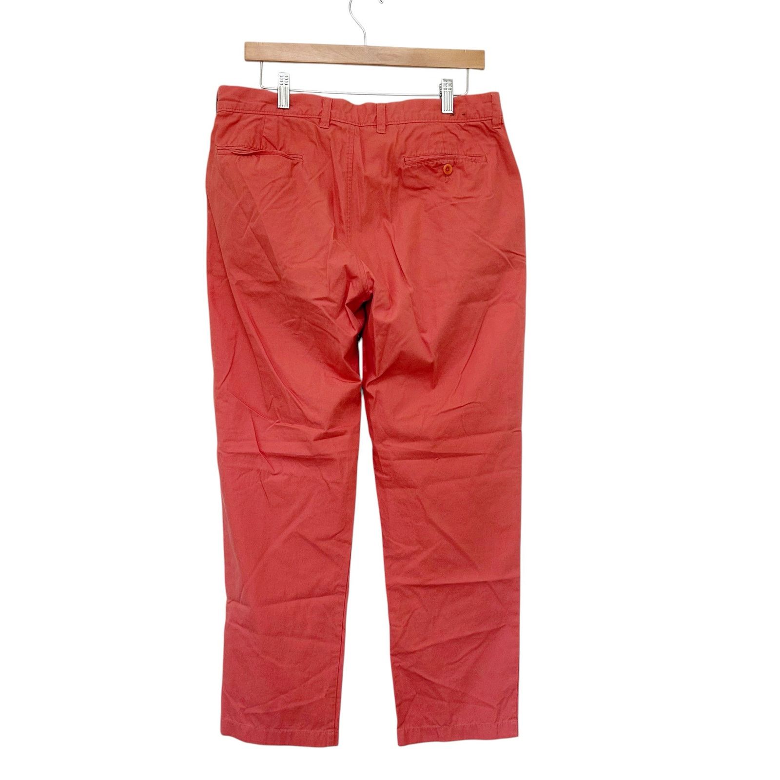 J.Crew J. Crew Orange Lightweight Chino Flat Front Pants Sz 34x30 Size US 34 / EU 50 - 5 Thumbnail