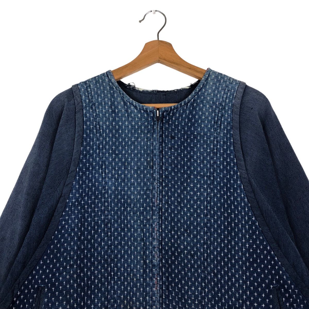Japanese Brand 🔥Vintage Indigo Blur Blue Denim Jacket Button Japan Made Size US M / EU 48-50 / 2 - 3 Thumbnail
