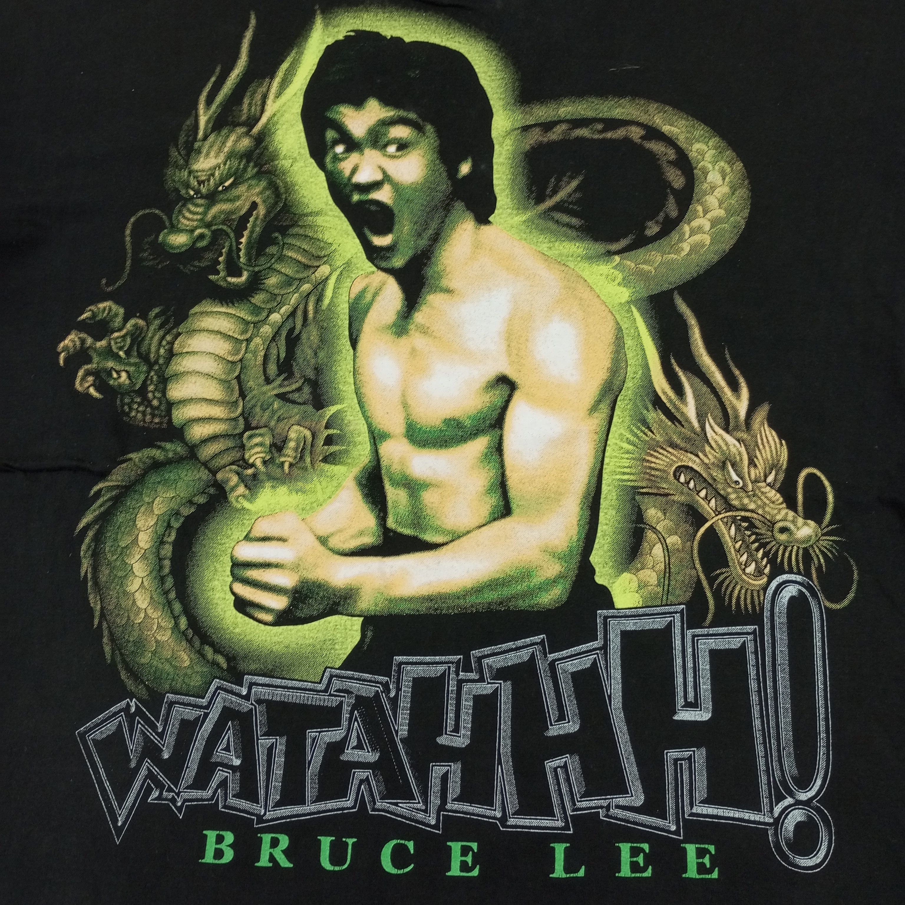 Vintage Bruce Lee The Dragon Action Movie Style Tshirt Size US M / EU 48-50 / 2 - 2 Thumbnail