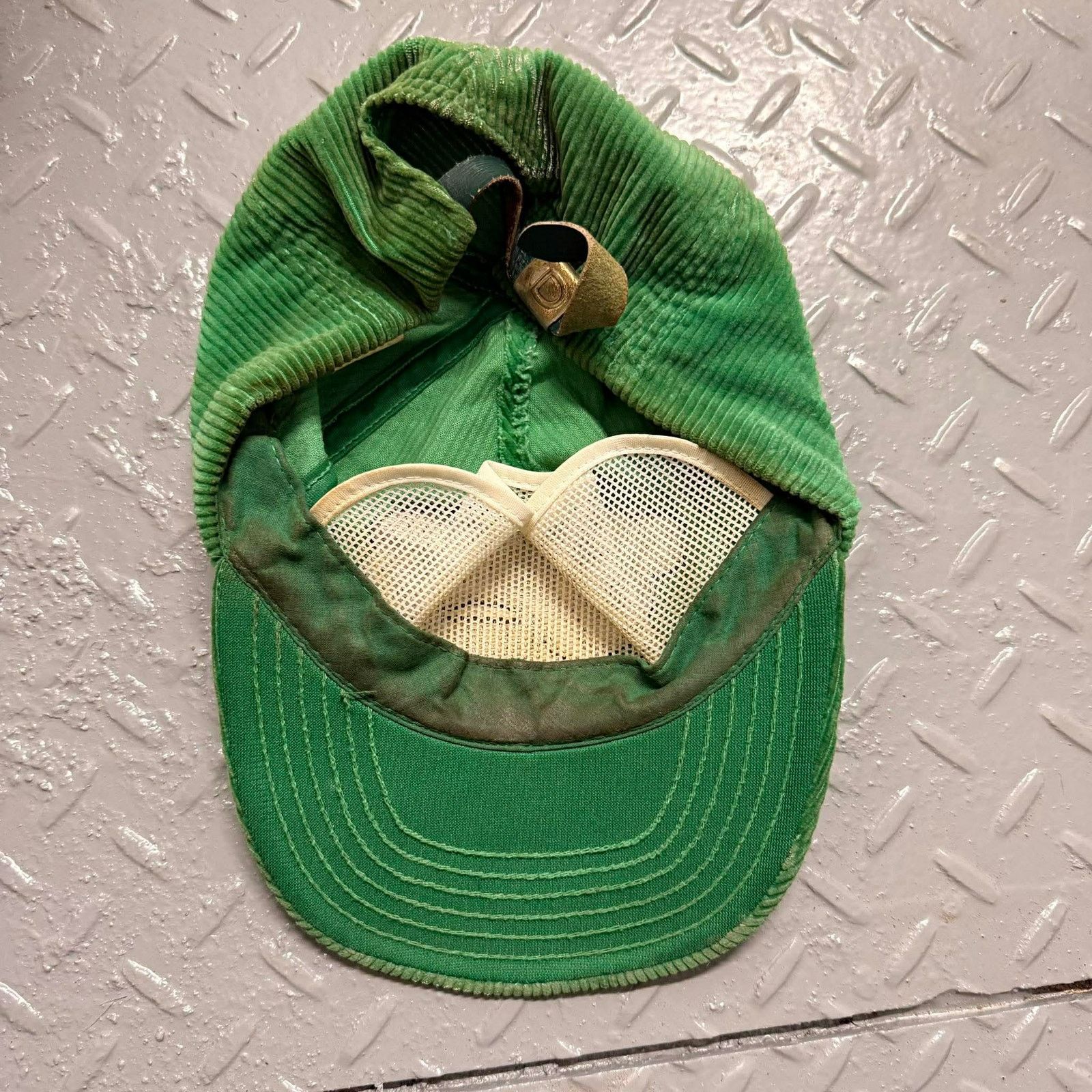 Delong VTG DeLONG Cheers Boston Bull Finch Pub Corduroy Hat Green Size ONE SIZE - 3 Thumbnail
