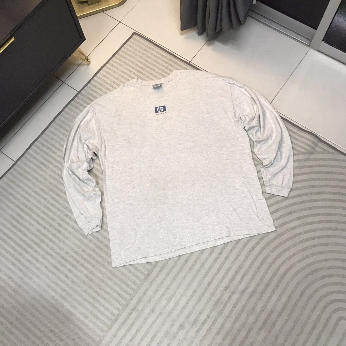 Jerzees × Vintage VINTAGE HP INVENT L/S CENTER 90s RARE TEE Size US XL / EU 56 / 4 - 1 Thumbnail
