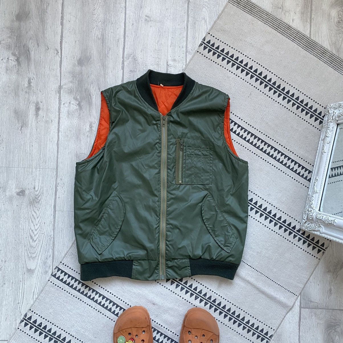 If Six Was Nine Vintage 90s MA 1 Flyers Bomber Vest Jacket Avant-garde Size US S / EU 44-46 / 1 - 1 Thumbnail