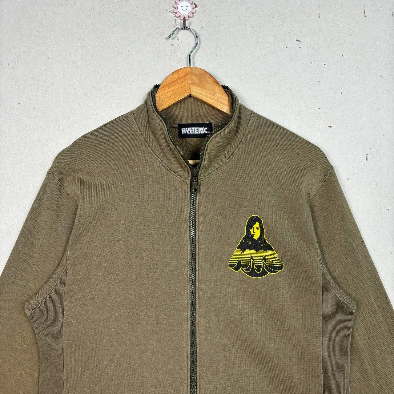 Hysteric Glamour Hysteric Glamour Vintage Girl Zip Sweatshirt Olive S/M Size US M / EU 48-50 / 2 - 3 Thumbnail