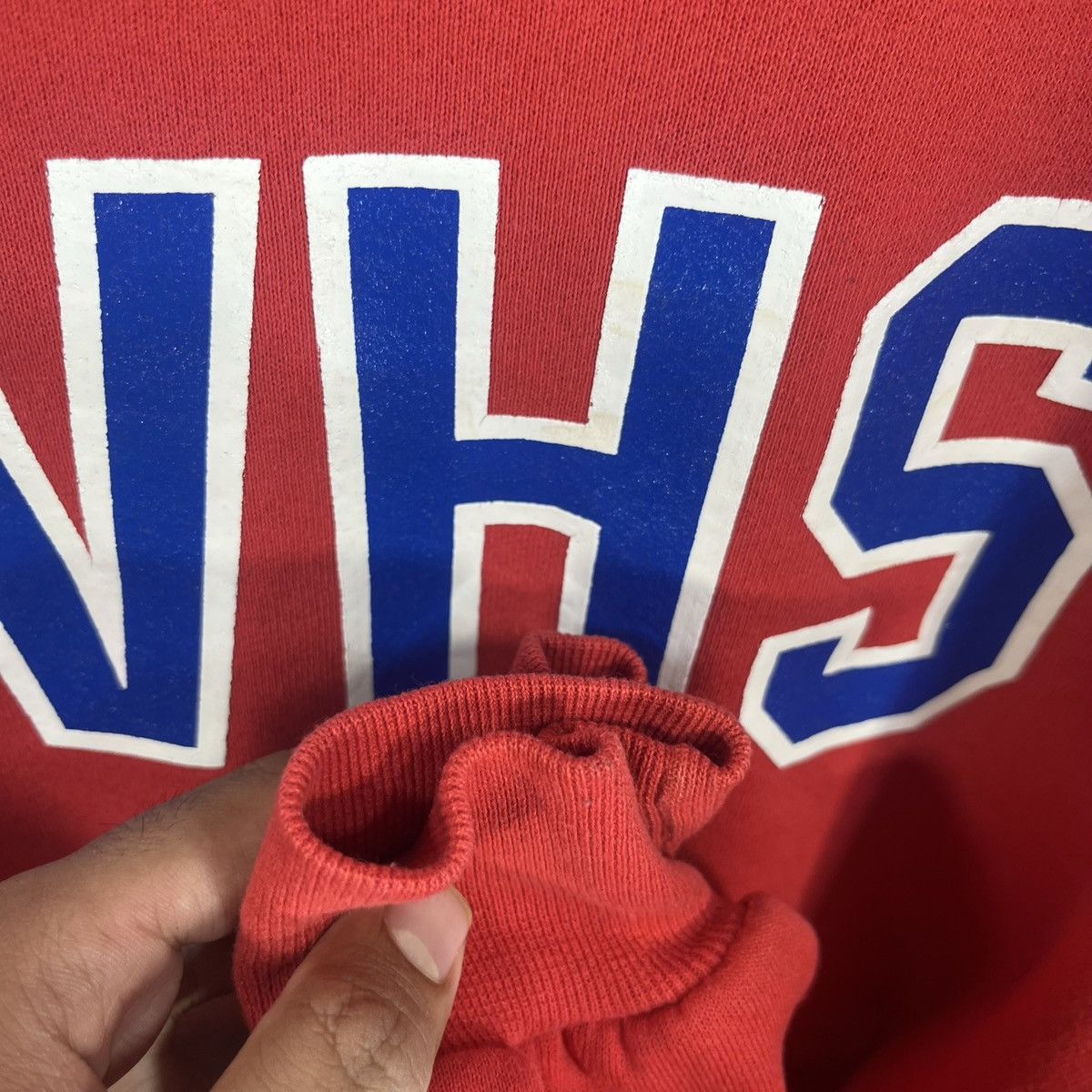 Russell Athletic × Vintage Vintage 90s Russel Tag CVHS Spellout Printed BigLogo Sweater Size US L / EU 52-54 / 3 - 10 Thumbnail