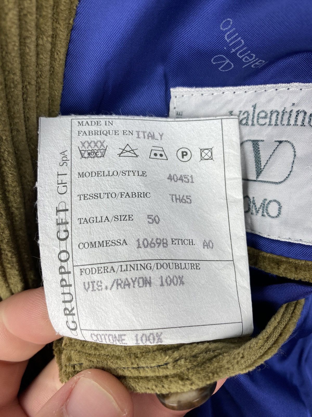 Valentino Valentino Corduroy Blazer Jacket 50 R Ralph Lauren Burberry Size 50R - 11 Thumbnail