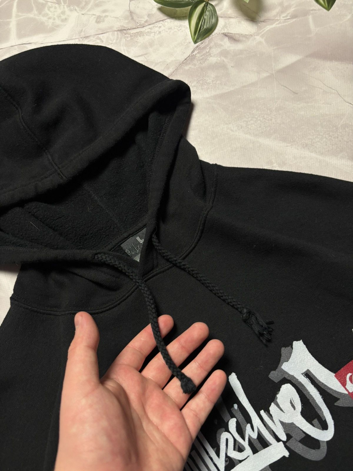 Quiksilver Vintage Y2K Quiksilver Hoodie Big Logo Skate Black Mens L Size US L / EU 52-54 / 3 - 6 Thumbnail