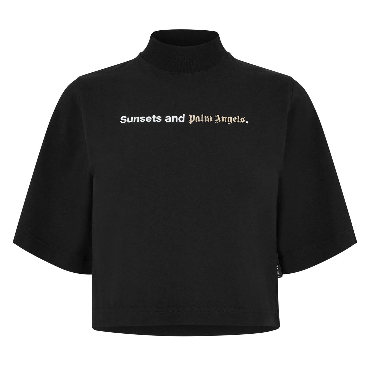 Palm Angels o1g2r1mq0325 Sunsets Cropped T-Shirt in Black Size M / US 6-8 / IT 42-44 - 1 Thumbnail