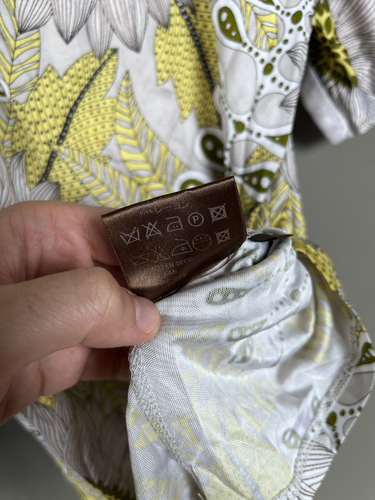 Loewe 90's Loewe Floral Viscose Short Dress Blouse Size L / US 10 / IT 46 - 15 Thumbnail
