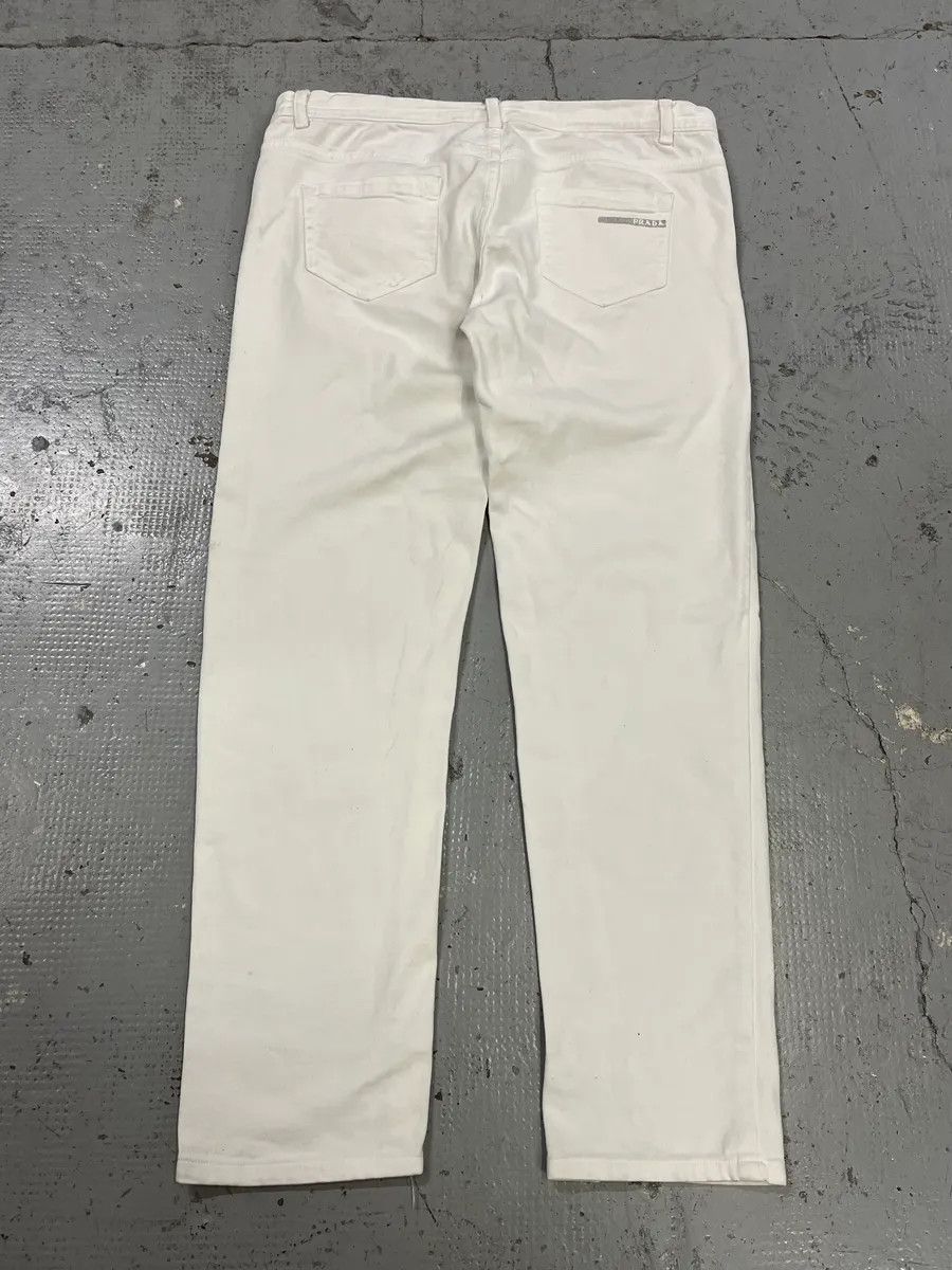Prada 2000s Prada Classic White Denim Jeans Size US 33 - 8 Thumbnail