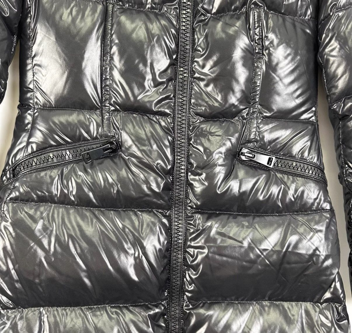 Moncler Moncler Classic Logo Black Shiny Waist Down Jacket K12 Size XS / US 0-2 / IT 36-38 - 5 Thumbnail