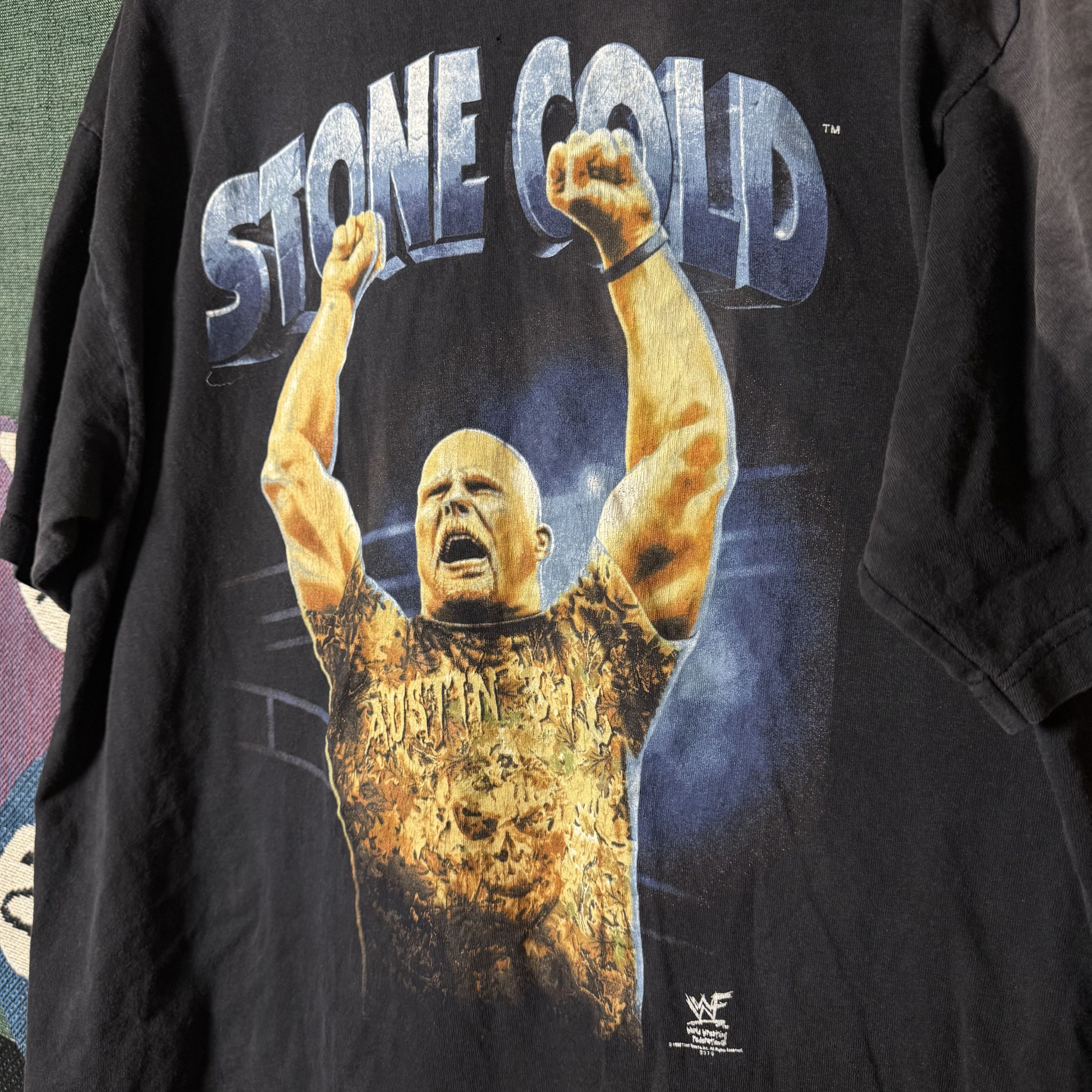 WWE Vintage 1998 WWF Stone Cold Sort Em Out Tee Size US XL / EU 56 / 4 - 3 Thumbnail