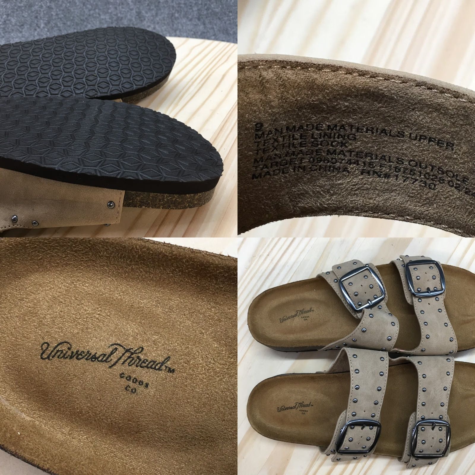 Vintage Universal Thread Sandals Womens 9 Casual Slip-On Buckle Brown Faux Suede Sandal Womens 9 Brown Slip-On Buckle Sandal Casual Size US 9 / IT 39 - 9 Thumbnail