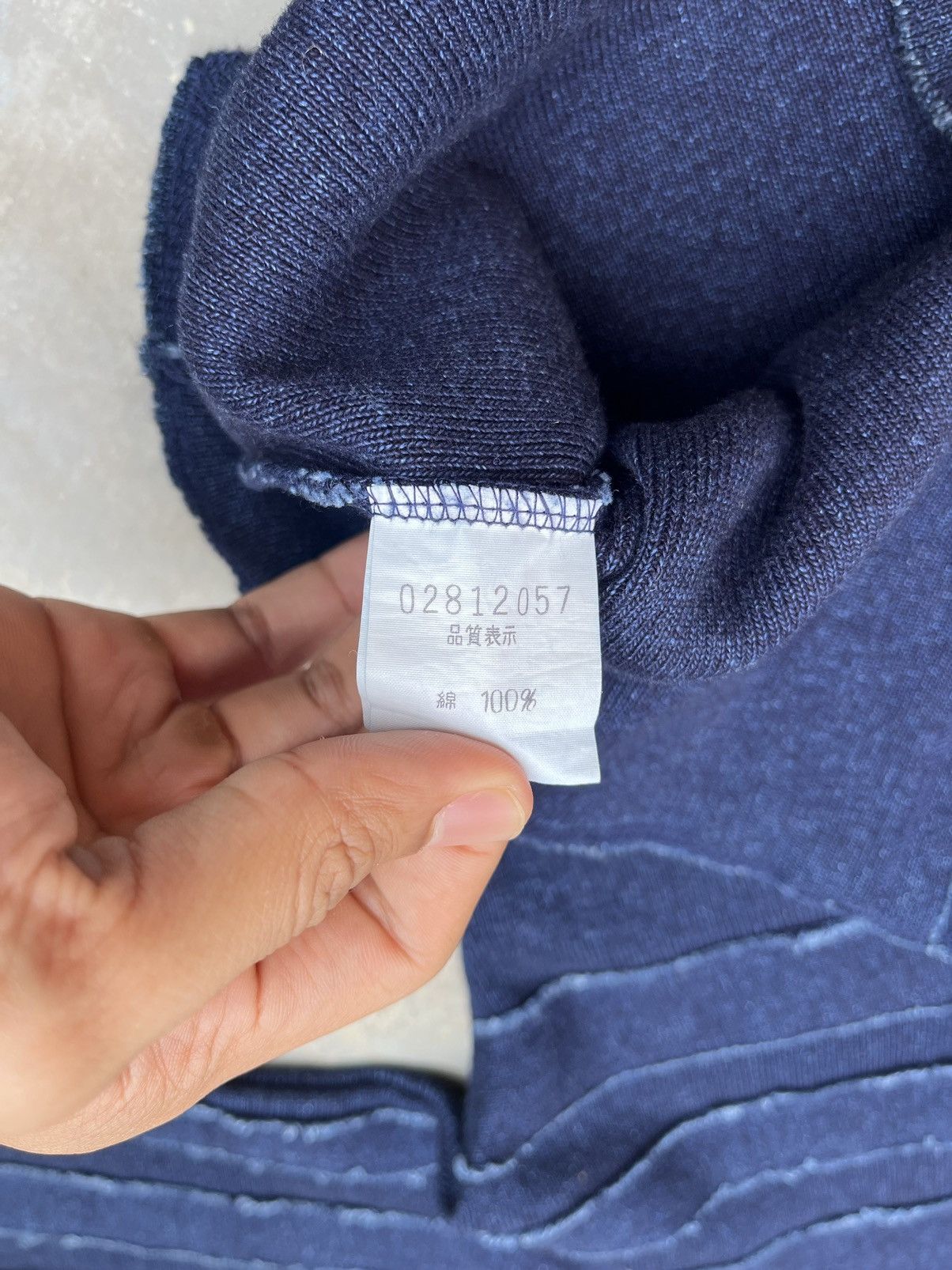 5351 POUR LES HOMMES × Japanese Brand × Le Grande Bleu (L.G.B.) 5351 Pour Les Femmes Distress Top Size S / US 4 / IT 40 - 5 Thumbnail