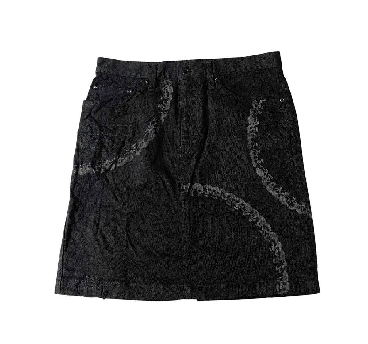Hysteric Glamour TAX FREE 🇺🇸 Hysteric glamour y2k distressed mini skirt Size 29" - 1 Thumbnail