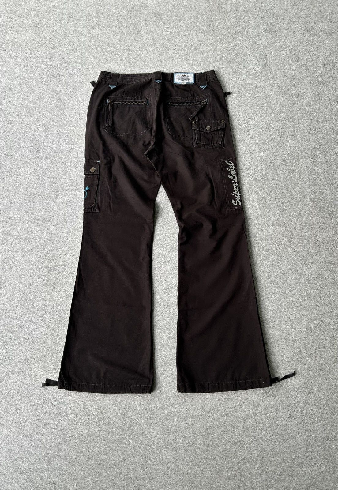 Angel Blue 2000s Angel Blue Multi Pocket Flared Pants Size US 30 / EU 46 - 3 Thumbnail