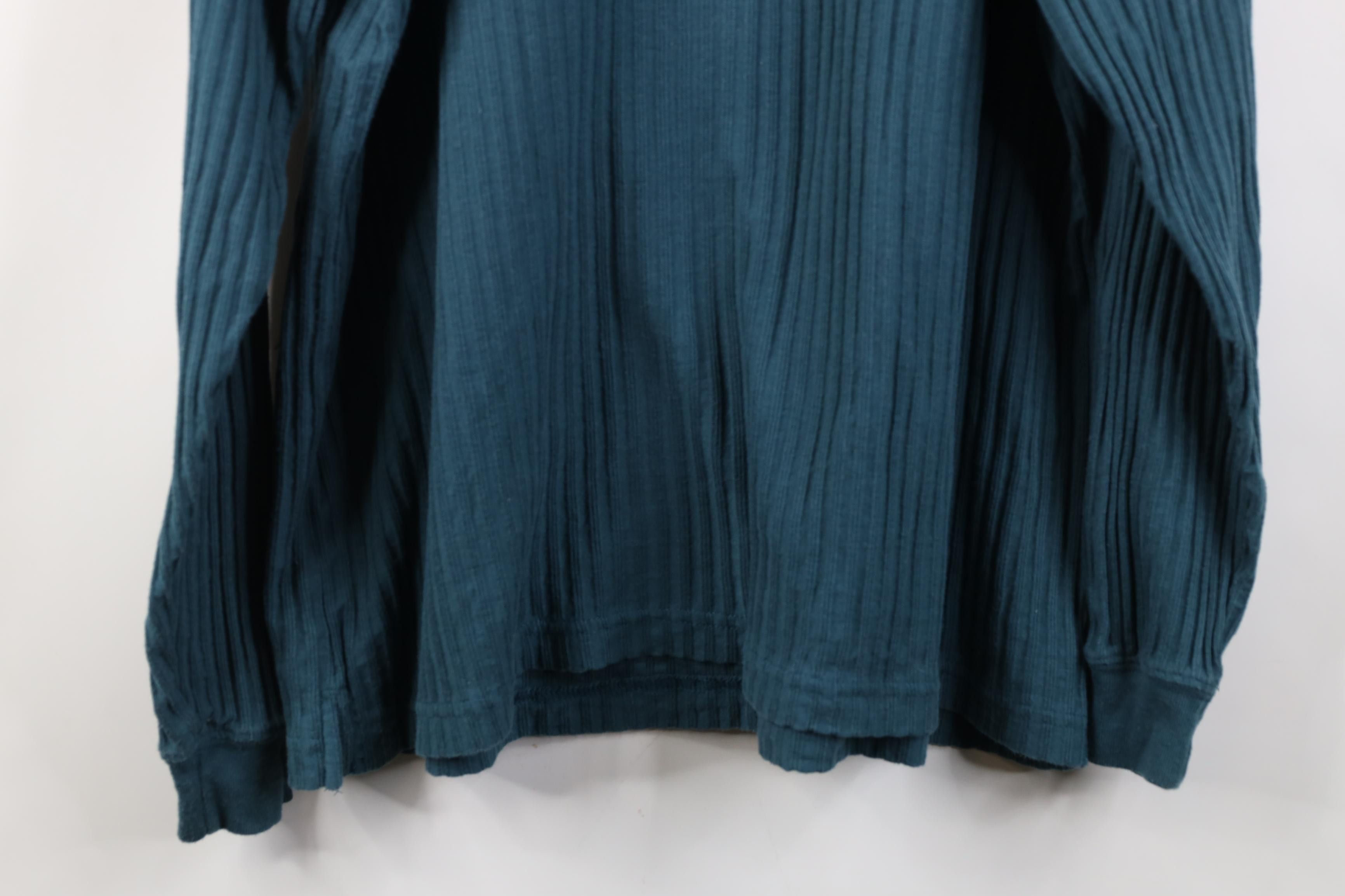 Vintage Vintage 90s Streetwear Thermal Ribbed Knit Henley T-Shirt Size US L / EU 52-54 / 3 - 10 Thumbnail