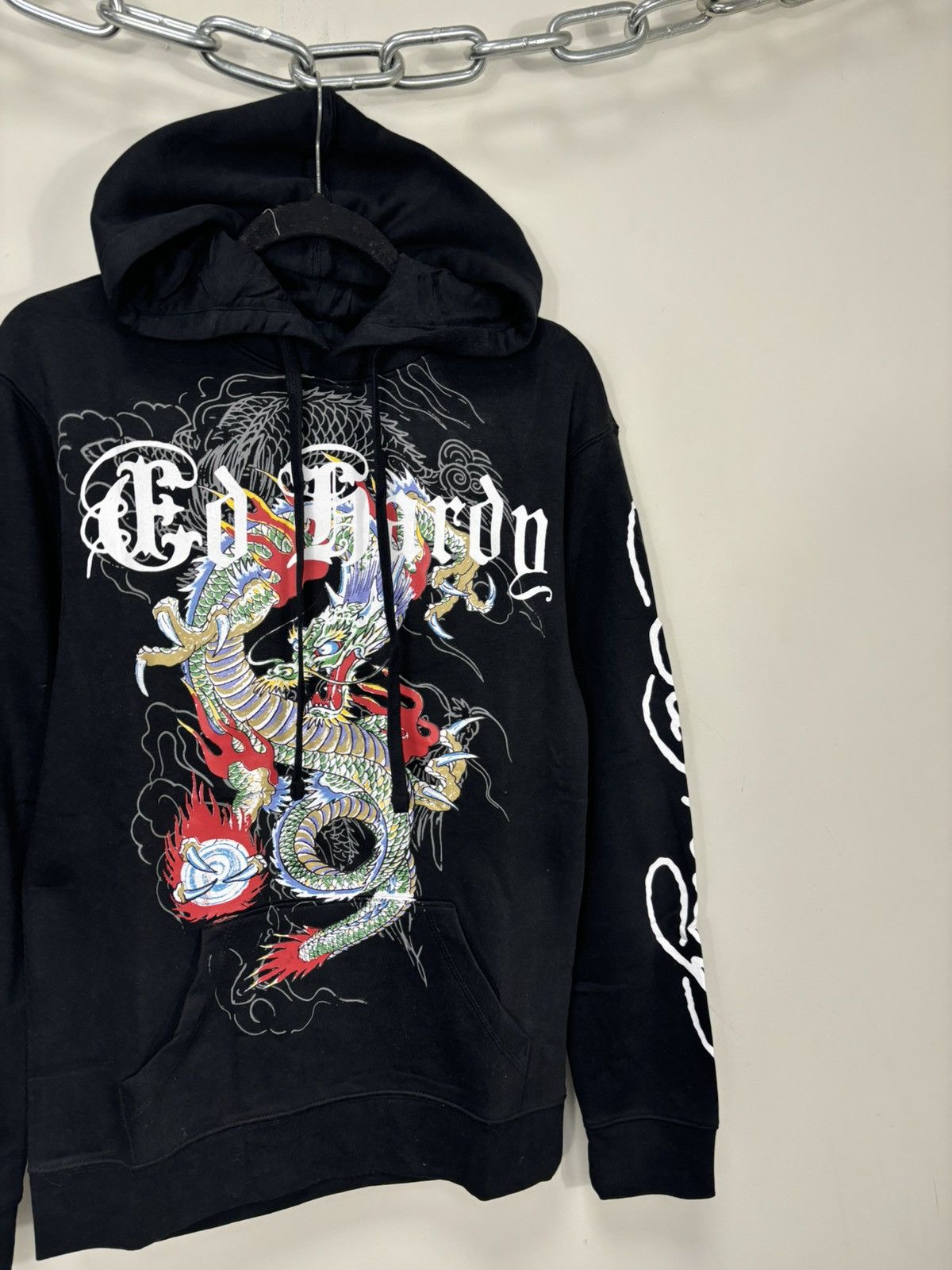 Ed Hardy Ed Hardy Y2K Chinese Dragon Logo NEW Hype Black Hoodie Size US S / EU 44-46 / 1 - 4 Thumbnail