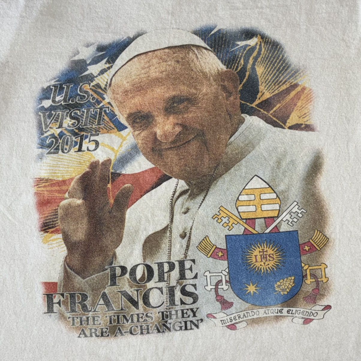 Other Pope Francis united states visit 2015 rap tee shirt Size US M / EU 48-50 / 2 - 2 Thumbnail