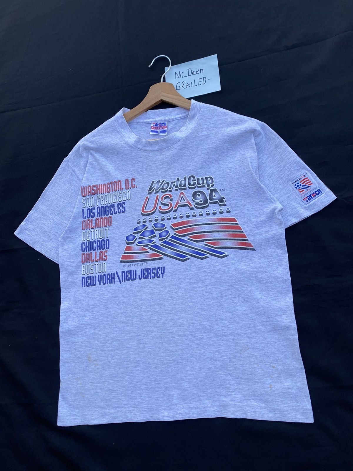 Vintage Rare Vintage World Cup USA 94 Tshirt Size US L / EU 52-54 / 3 - 4 Thumbnail