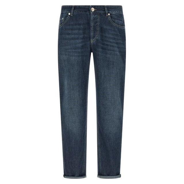 Brunello Cucinelli BRUNELLO CUCINELLI Dark Denim Trousers New & Authentic (Men' Size US 38 / EU 54 - 1 Thumbnail