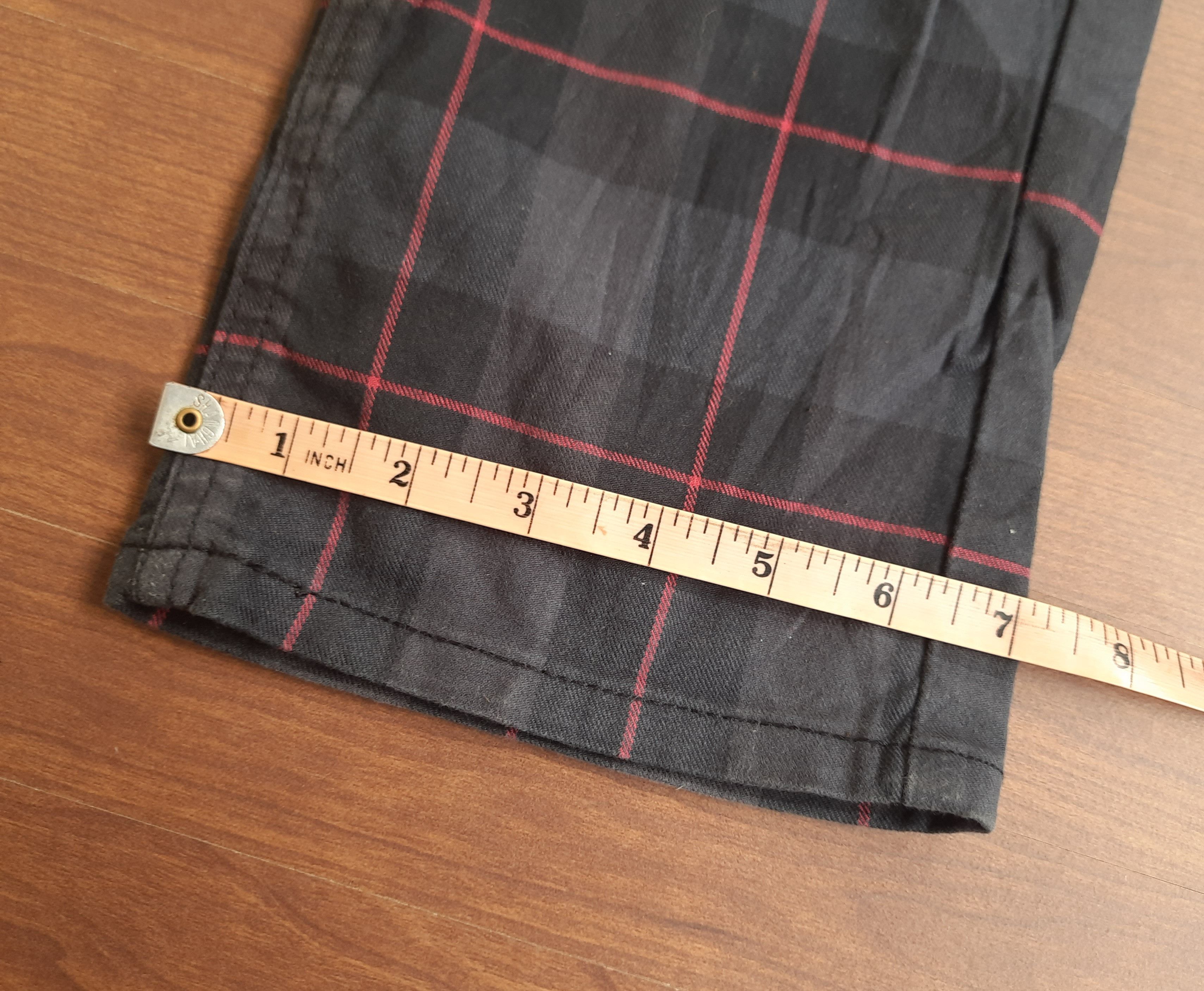 Lee Y2K Lee Cowboy Tartan Pants Punk Grunge Size US 30 / EU 46 - 14 Thumbnail