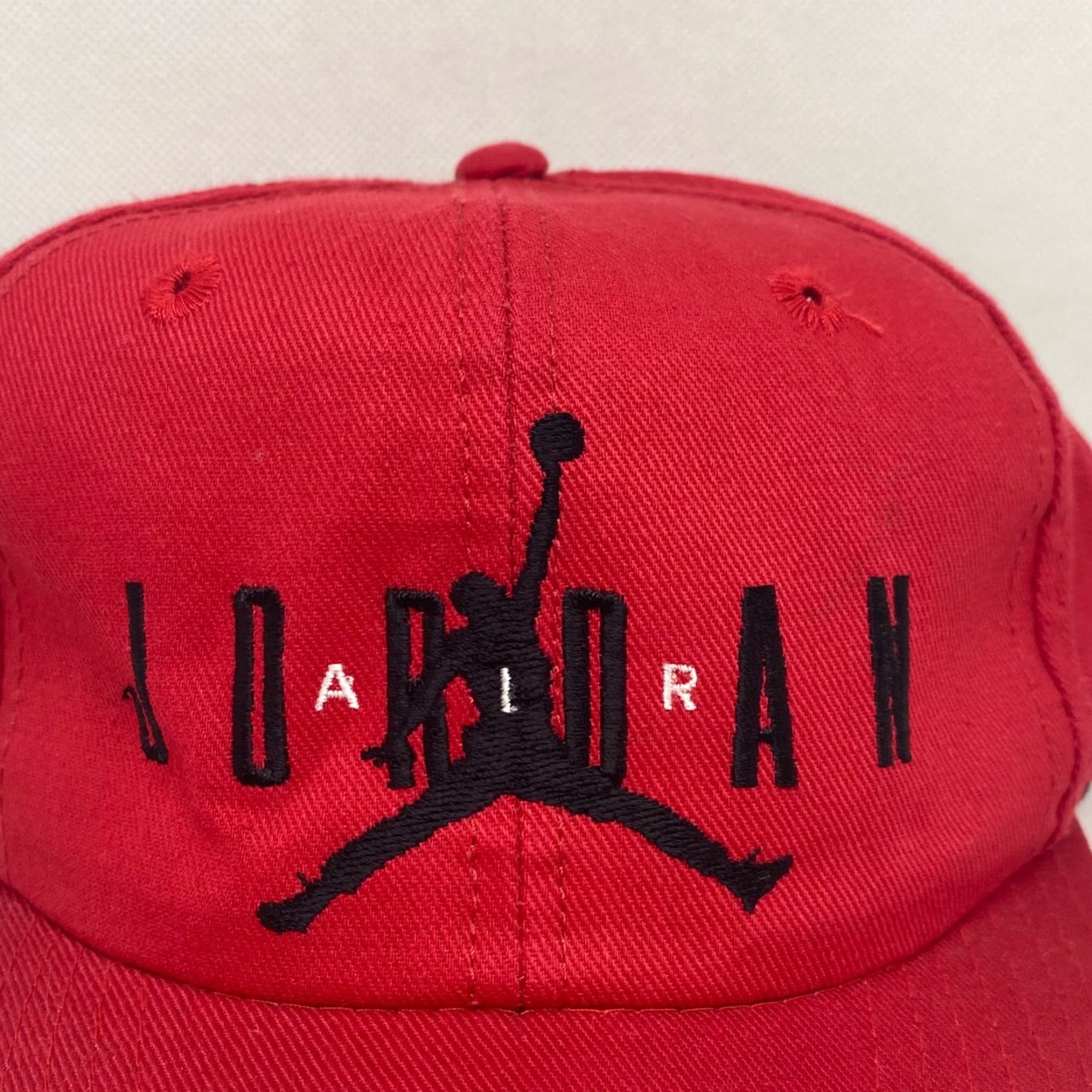 Nike VINTAGE Nike Michael Jordan Air 23 Red Snapback Hat Jumpman OG Logo Bulls 90s Size ONE SIZE - 2 Thumbnail
