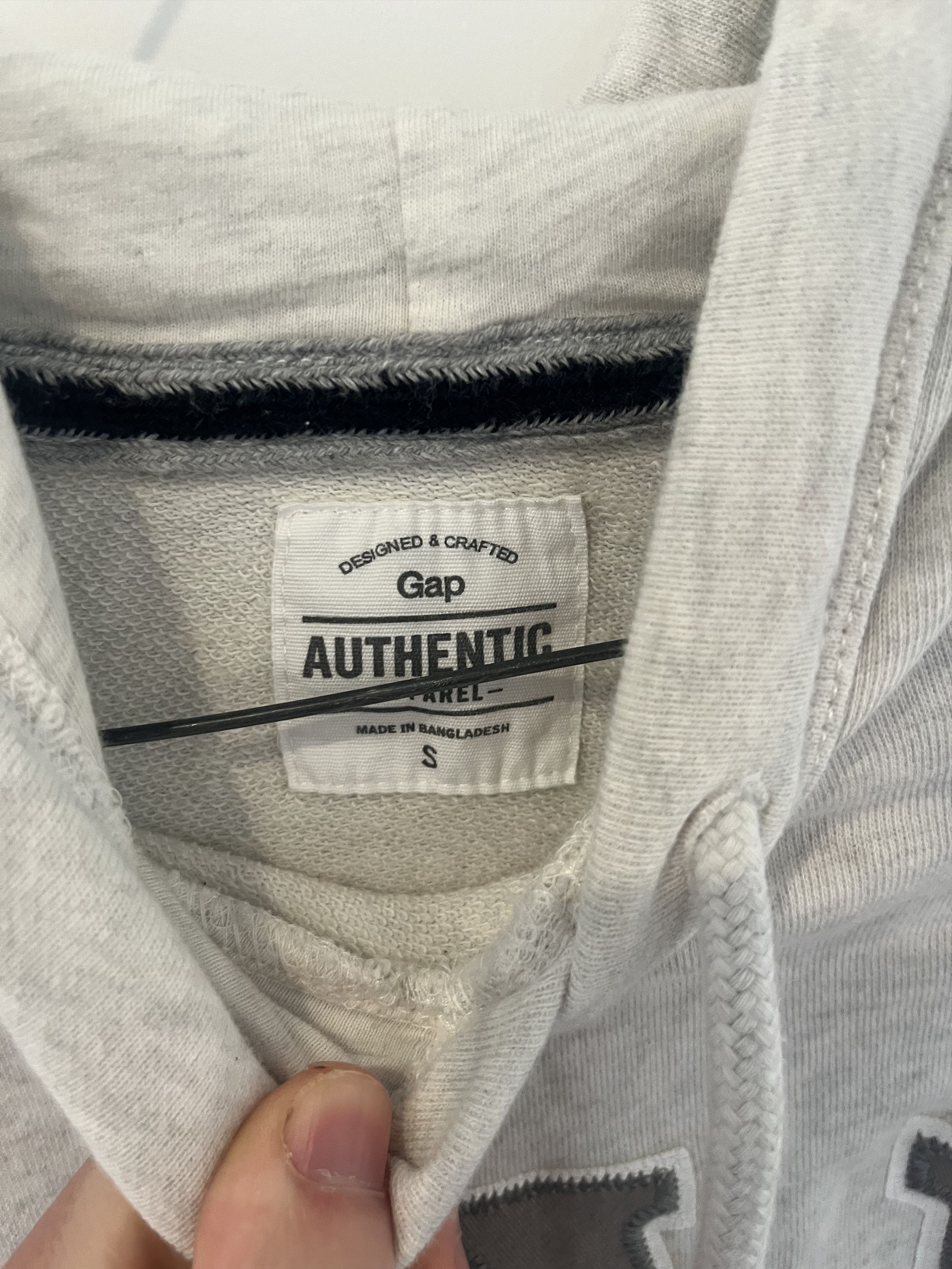 Gap GAP VINTAGE HOODIE WHITE/GRAY Size US S / EU 44-46 / 1 - 3 Thumbnail