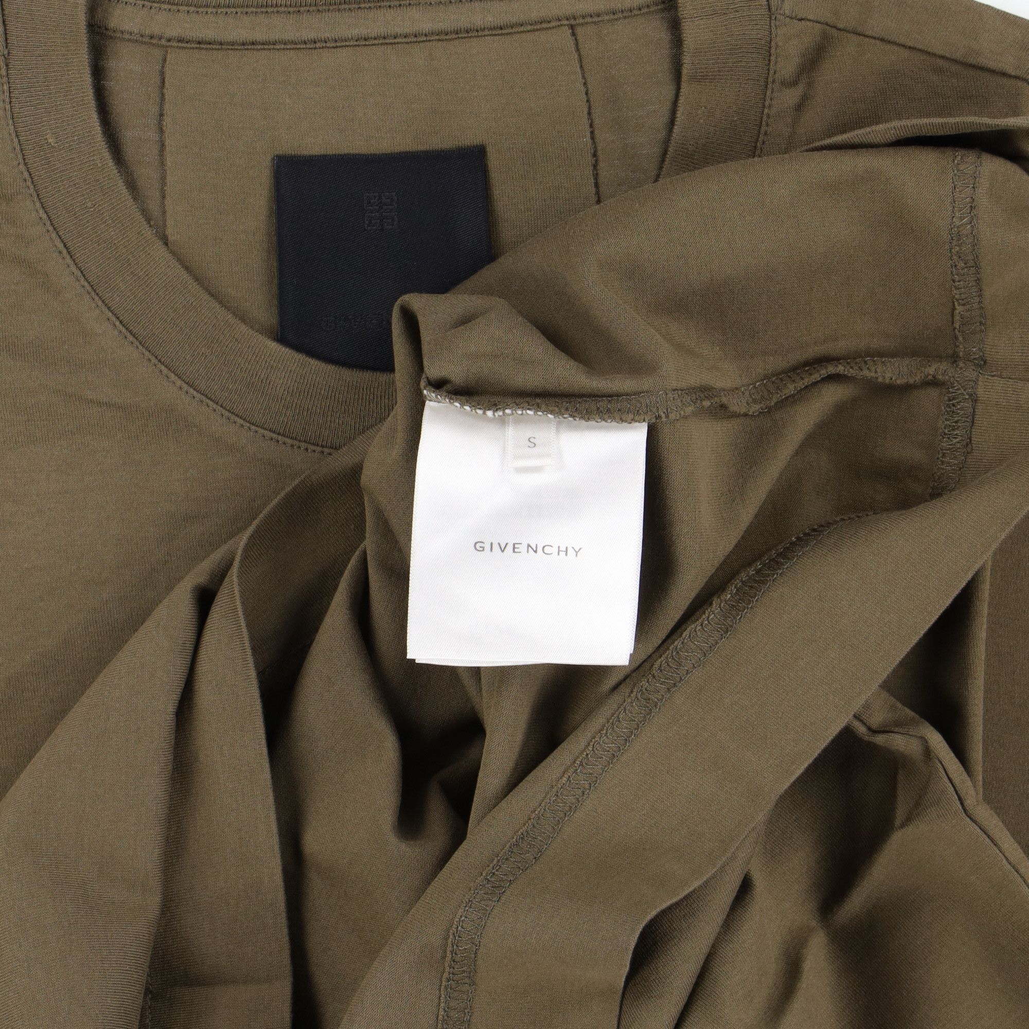 Givenchy Khaki 4G Sketch Logo T-Shirt Size US S / EU 44-46 / 1 - 6 Thumbnail