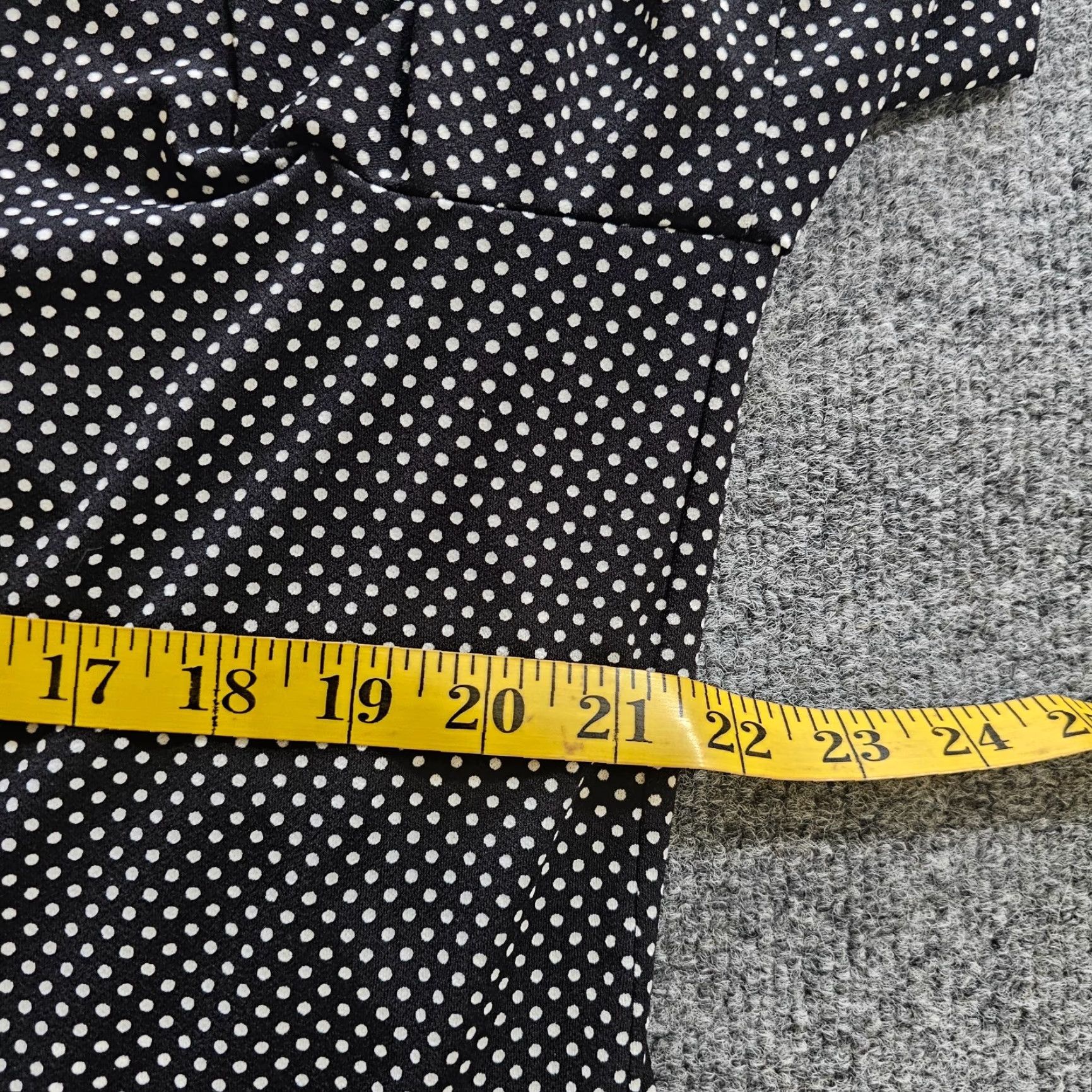 Adrianna Papell Adrianna Papell Top Womens XL Black White Polka Dot 3/4 Sleeve Stretch Casual Blouse Dressy Casual Womens XL Polka Dot Adrianna Papell Top Size XL / US 12-14 / IT 48-50 - 5 Thumbnail