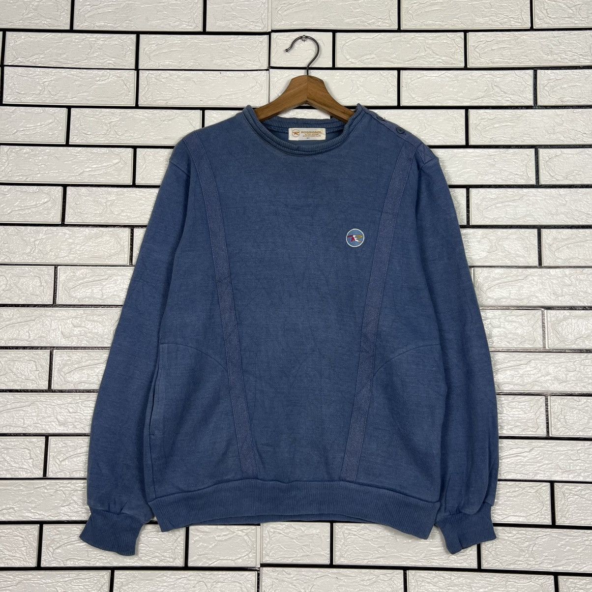 Japanese Brand ROSSIGNOL Mitsui-Bussan Crewneck Sweatshirt #4230-C193 Size US M / EU 48-50 / 2 - 1 Thumbnail