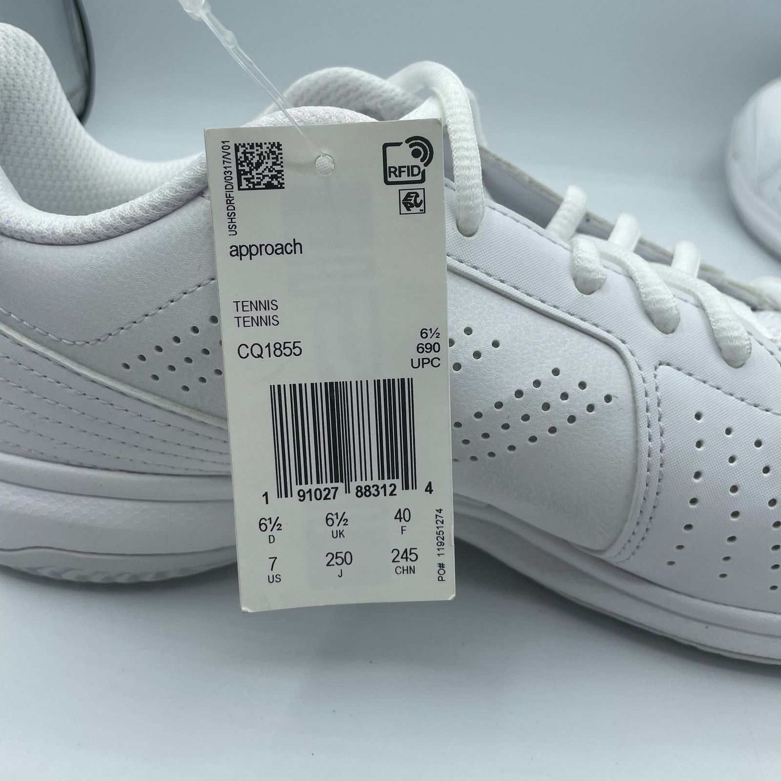 Adidas Adidas Approach Tennis Shoes No Mark White Mens 7 Size US 7 / EU 40 - 4 Thumbnail