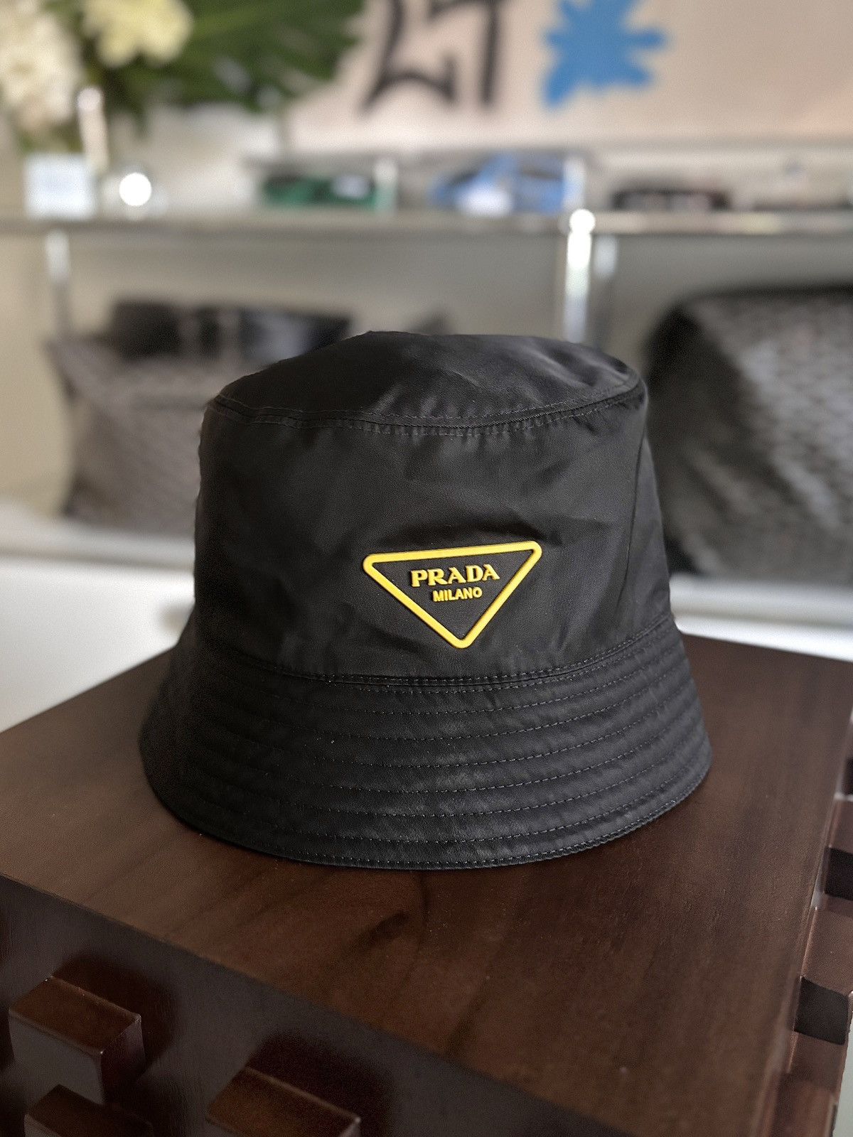 Prada bucket hat grailed hotsell