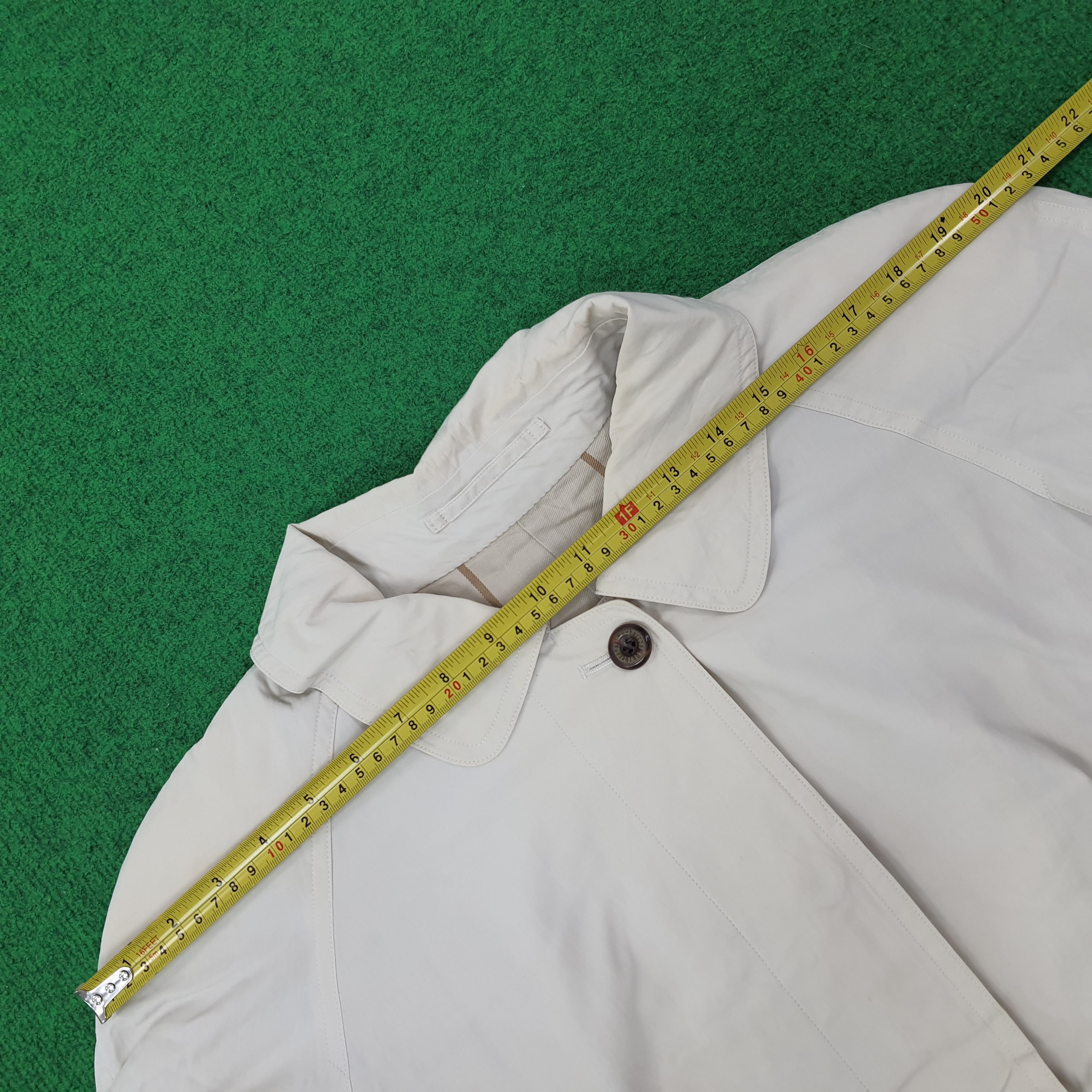 Burberry Vintage Burberrys Custom Logo Trench Jacket C246N4 Size L / US 10 / IT 46 - 8 Thumbnail
