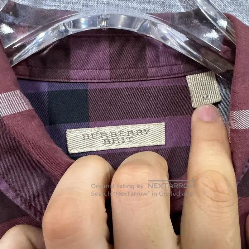 Burberry Burberry Men's Pink Cotton Long Sleeve Shirt. Size US M / EU 48-50 / 2 - 4 Thumbnail