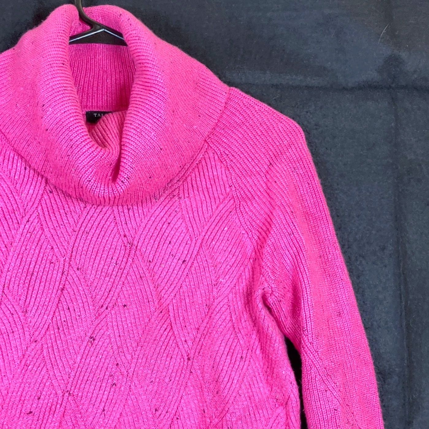 Talbots Talbots Womens Sweater Pink Turtleneck Petite Chunky Knit Cotton Blend PS Knits Pullover Kadence? Size S / US 4 / IT 40 - 5 Thumbnail