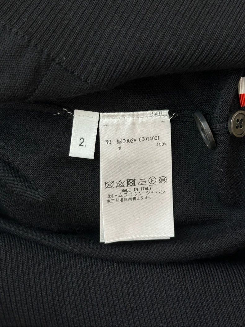 Thom Browne THOM BROWNE Black knit cardigan 2502-Nextarrow Size US M / EU 48-50 / 2 - 5 Thumbnail