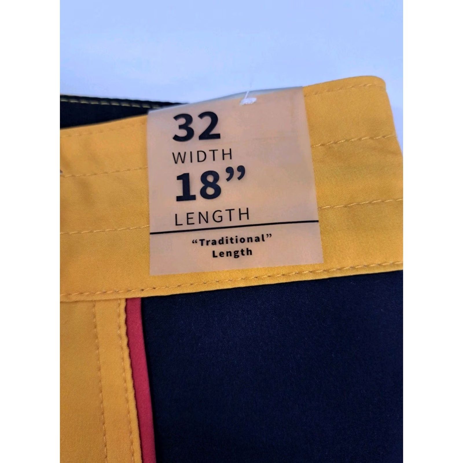 Vintage NWT Jacks Surfboards California Men Board Shorts 32/18" Yellow/Blk Solid Beach Pattern Mens Bottoms Size US 32 / EU 48 - 4 Thumbnail