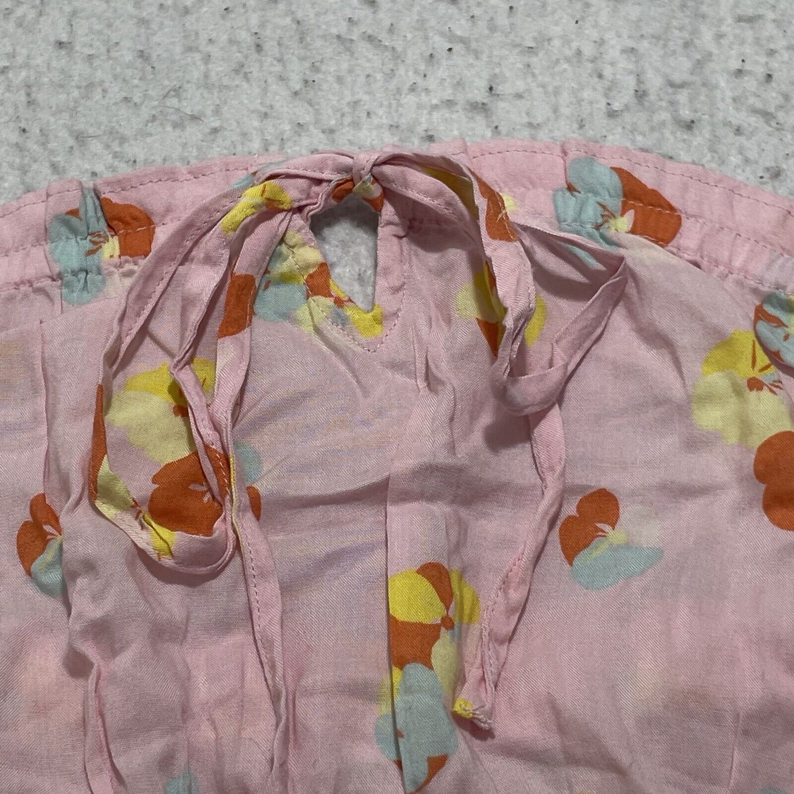 Nordstrom BP Tube Top Pink Multi Textile Floral Smocked Strapless Size M / US 6-8 / IT 42-44 - 4 Thumbnail