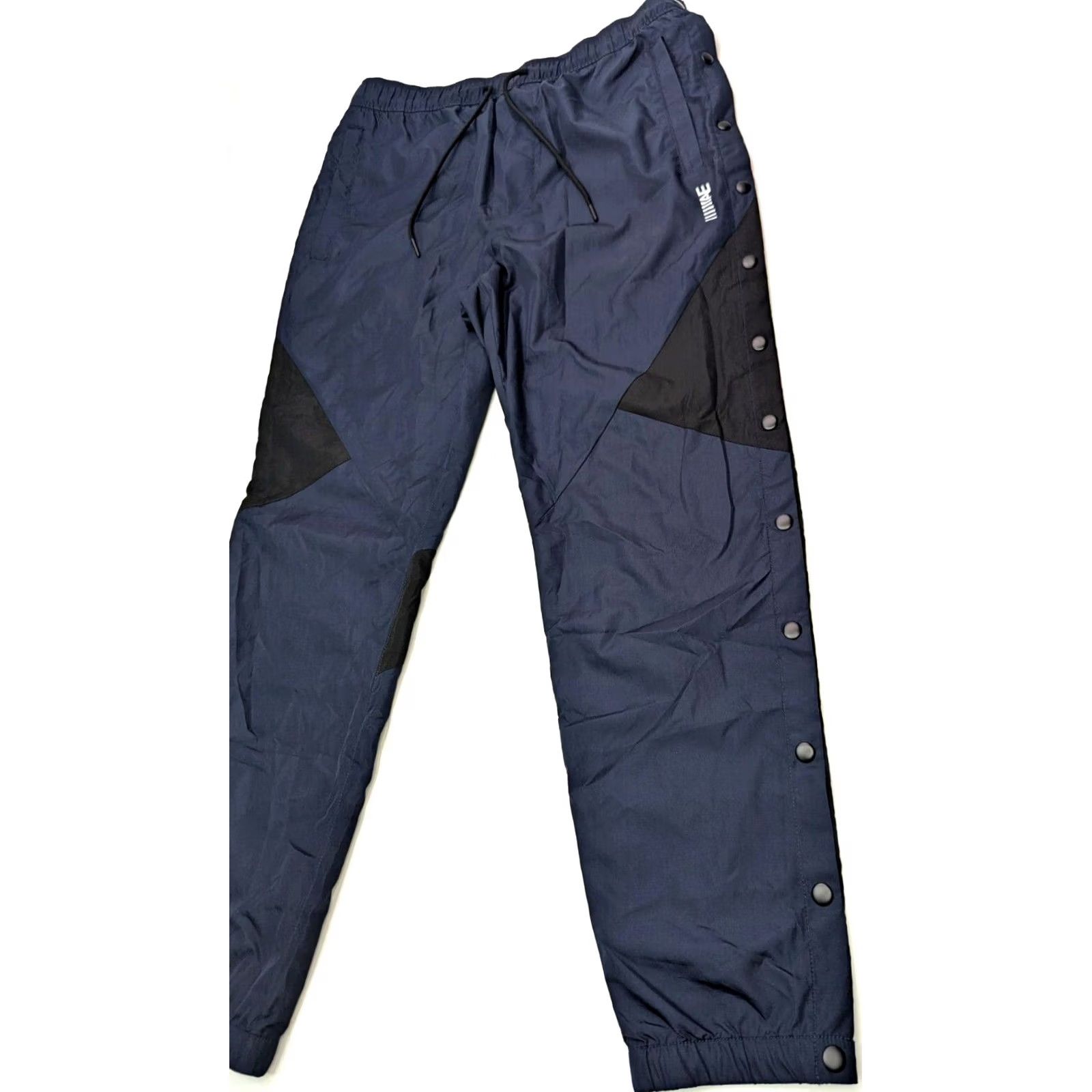 American Eagle Outfitters American Eagle Outfitters AE Windbreaker Warm Up Pants Men MT Black Navy Side Button Jogger Athletic Inseam 28-31"} Size US 31 - 4 Thumbnail