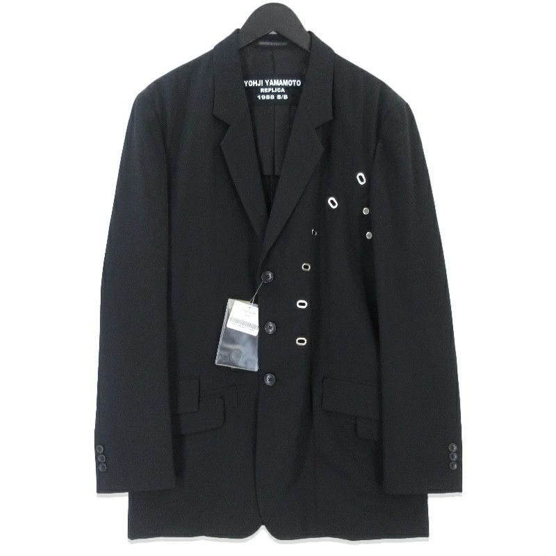 Yohji Yamamoto Yohji Yamamoto POUR HOMME 88SS Eyelet Gaba Jacket Size US L / EU 52-54 / 3 - 1 Thumbnail