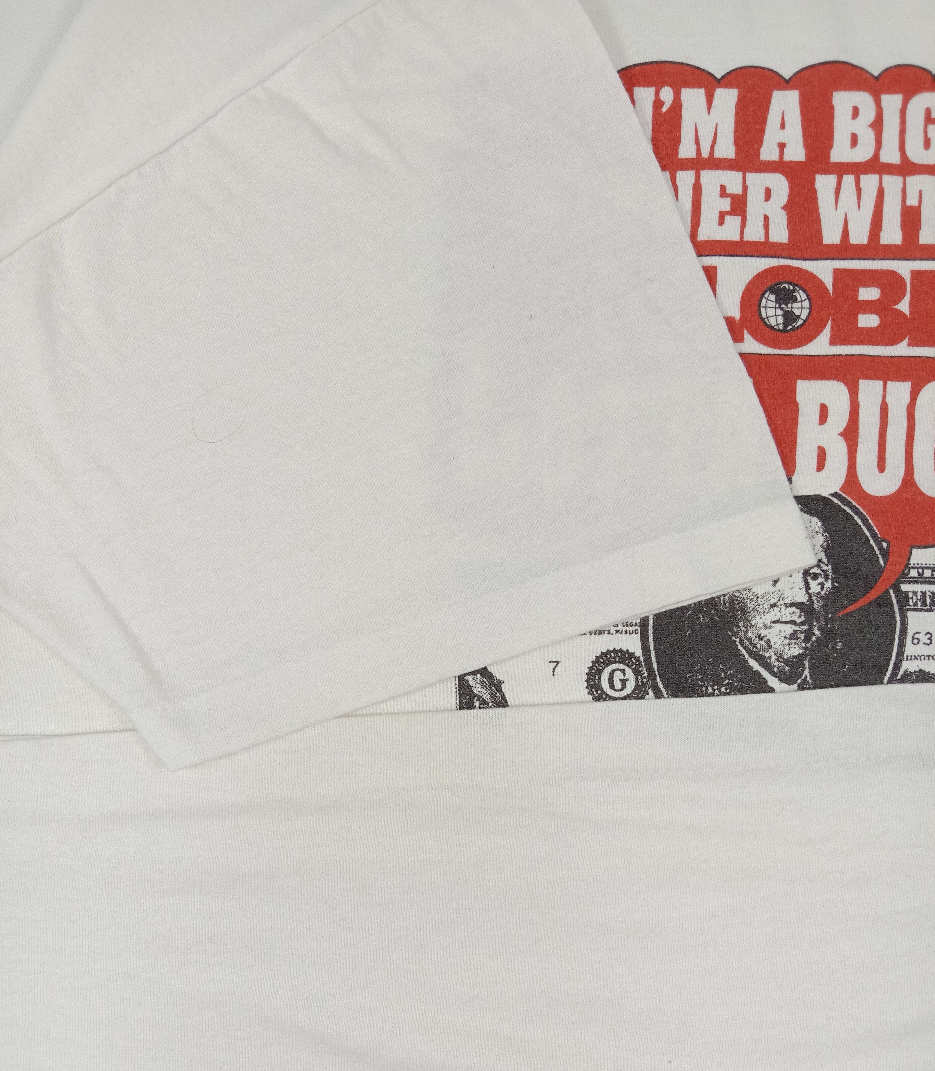 Vintage Vintage Watson's "I Am A Big Winner Globe Lotta Bucks" Tee Size US XL / EU 56 / 4 - 4 Thumbnail