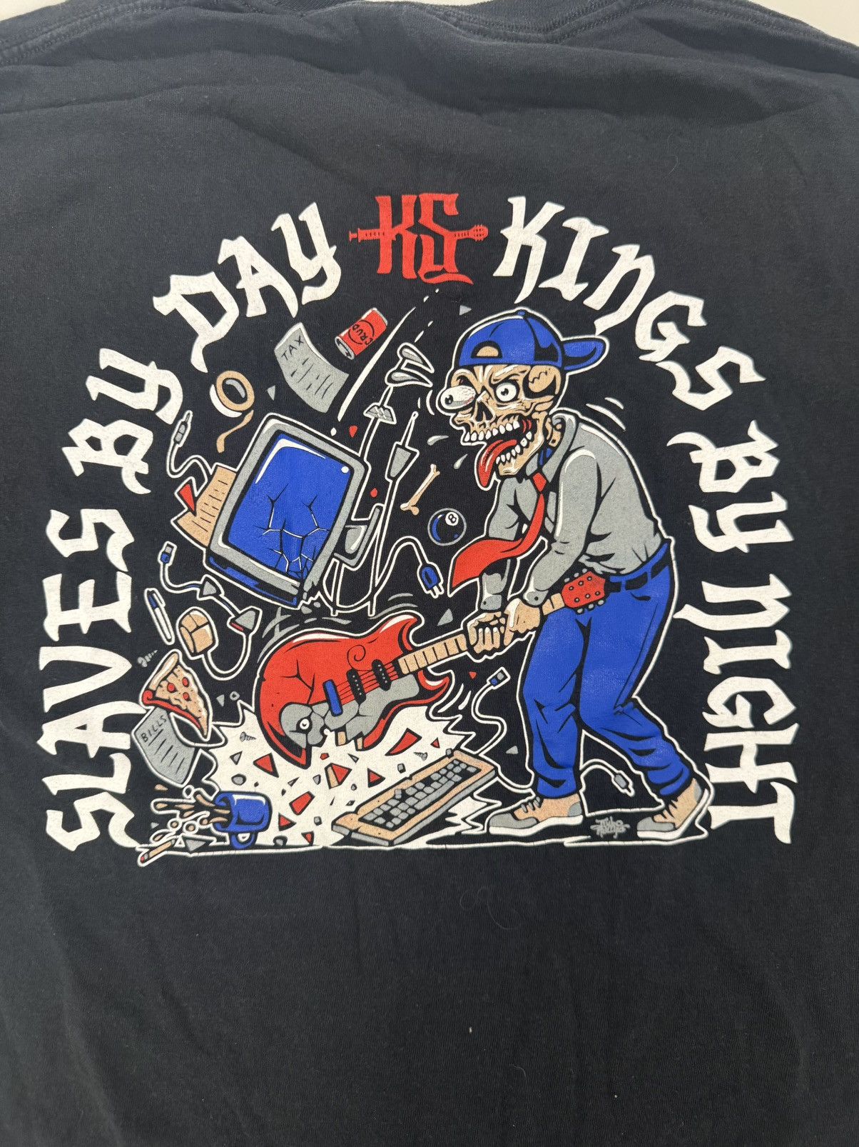 Port & Company Slaves By Day Kings By Night Graphic Tee 🔥 Size US M / EU 48-50 / 2 - 1 Thumbnail