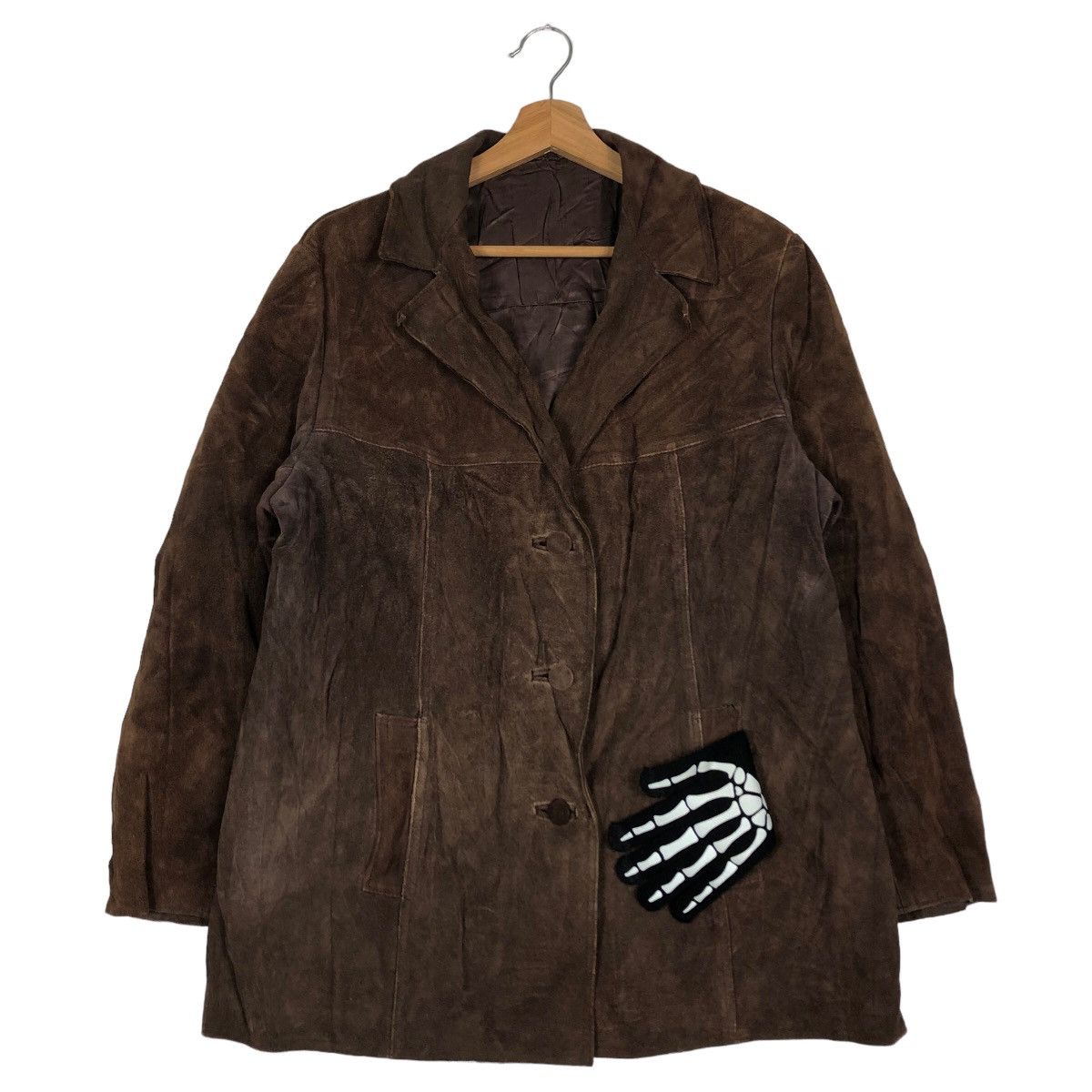 Genuine Leather 🔥90’s Vintage Genuine Leather Bomber Jacket Double Breast Size US M / EU 48-50 / 2 - 2 Thumbnail