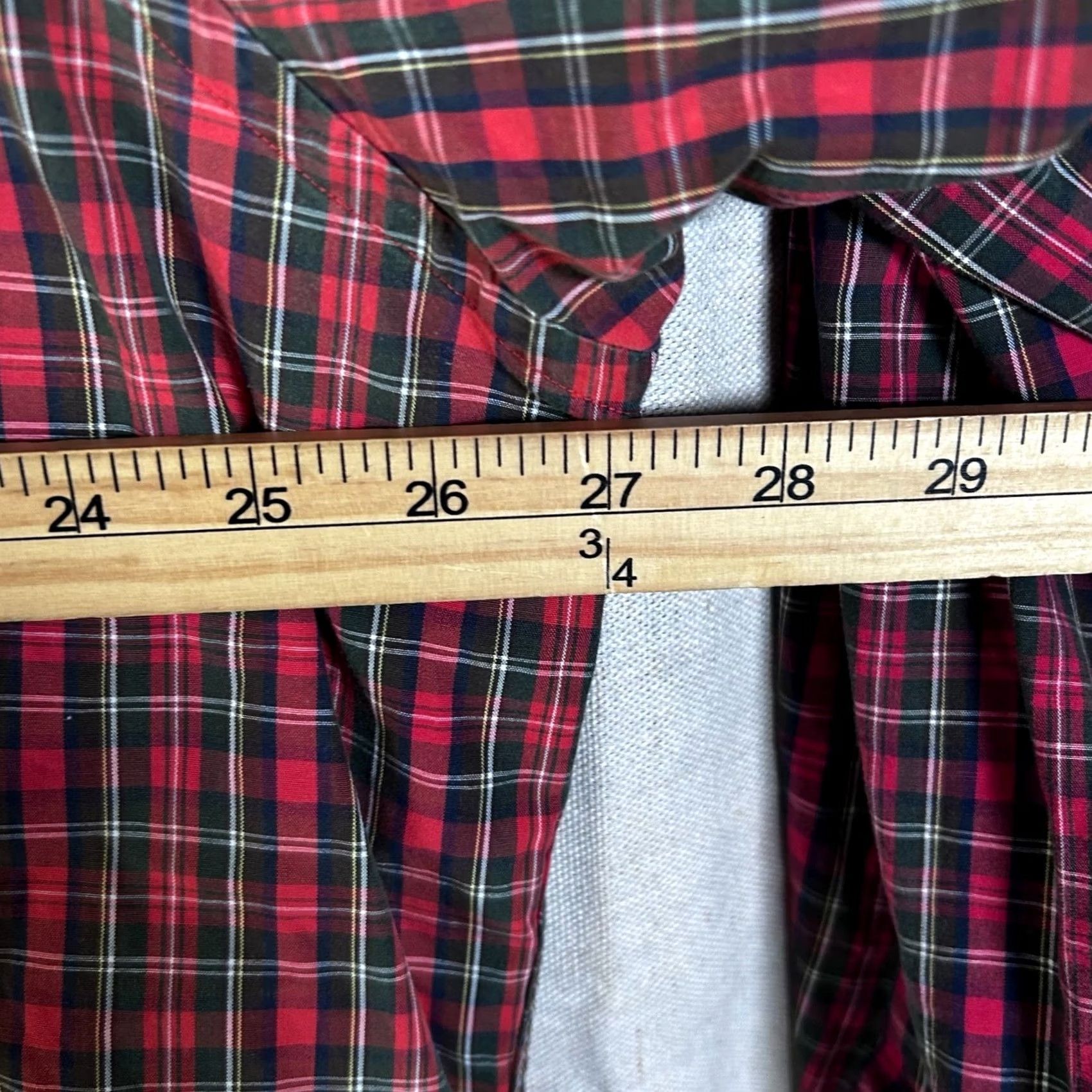 Brooks Brothers Brooks Brothers Sport Shirt Mens XL Red Plaid Button-Down Long Sleeve Polo Size US XL / EU 56 / 4 - 3 Thumbnail