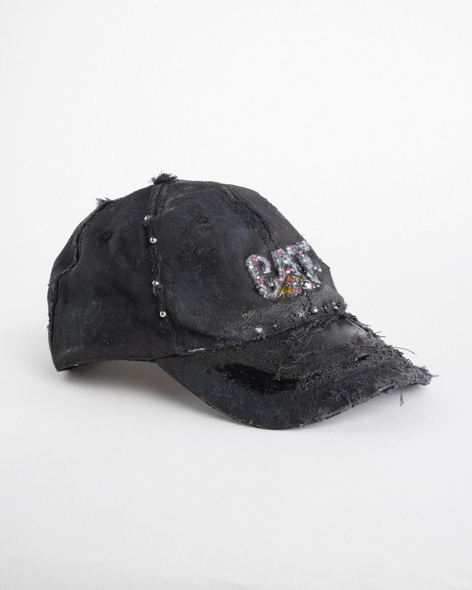 Caterpillar ASTROBOI* x CAT Black Rhinestone Pierced Hat Size ONE SIZE - 7 Thumbnail